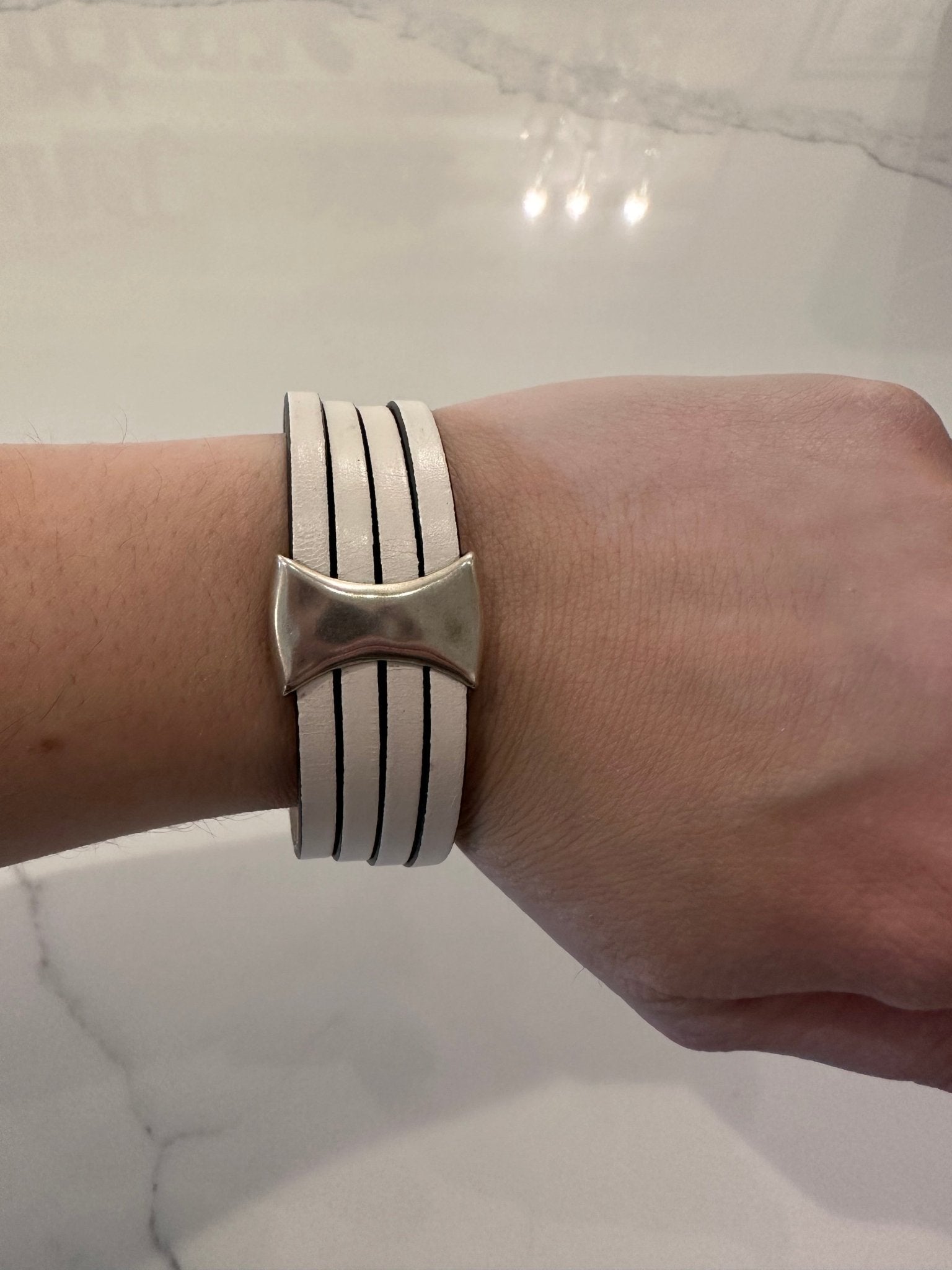 Bowtie Hammered Bracelet - Mainstream Boutique