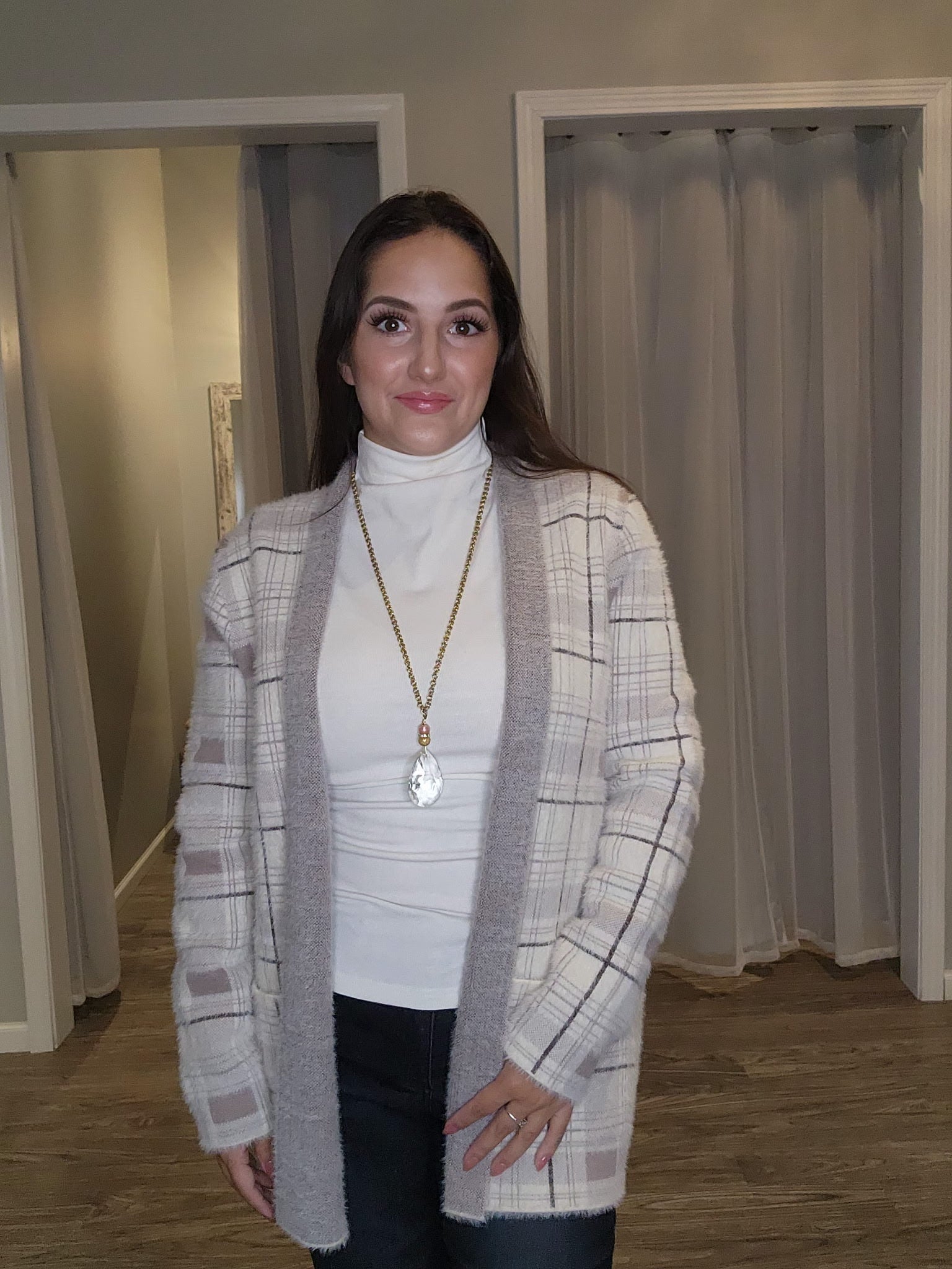 Fuzzy Sweater Cardigan - Mainstream Boutique