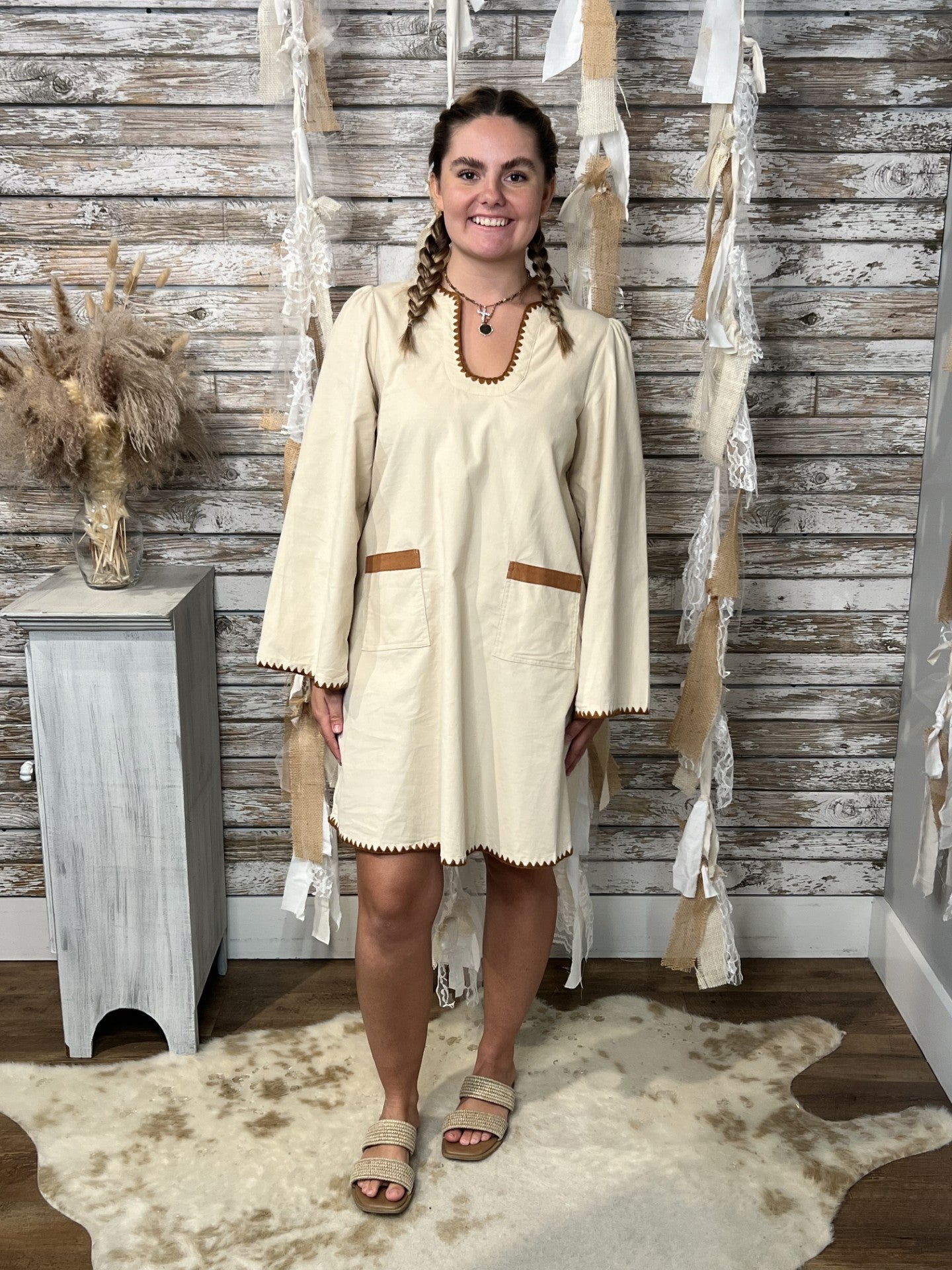 Harvest Stitch Dress - Mainstream Boutique