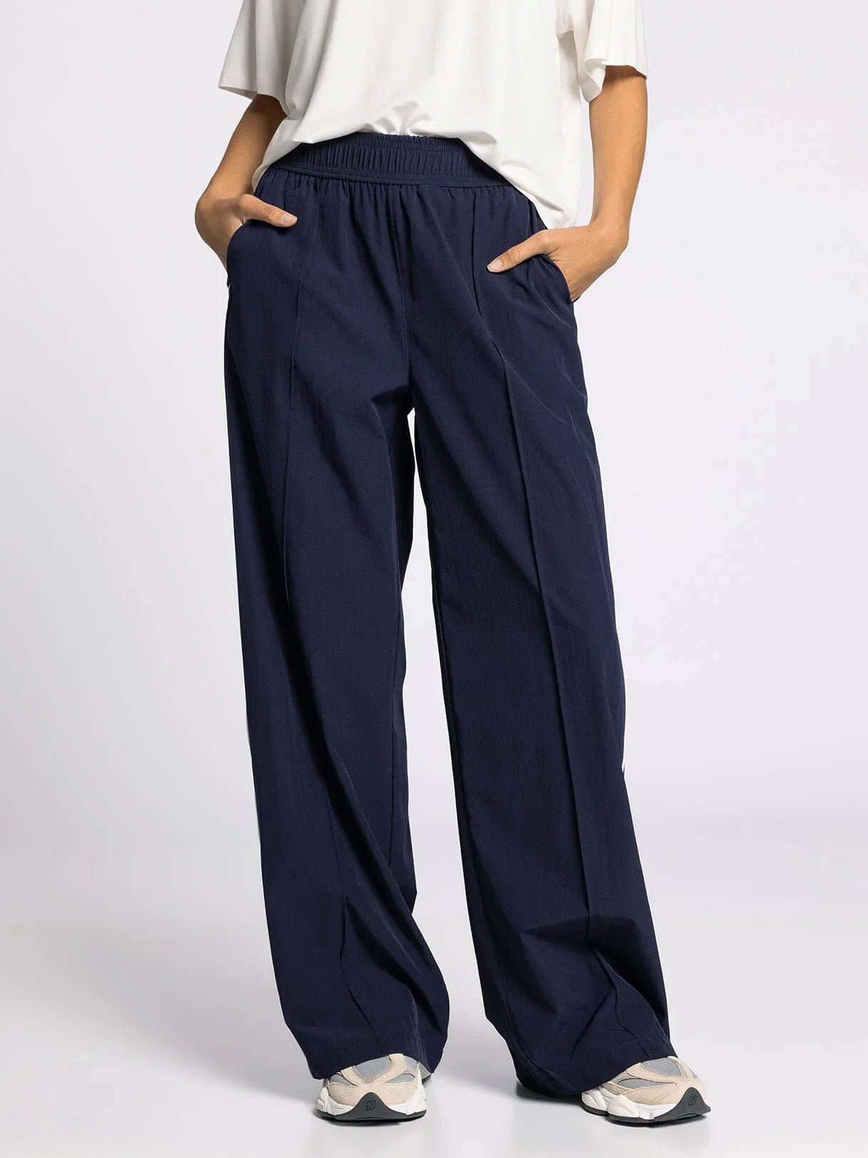 Baggy Wide Track Pant With Striping - Mainstream Boutique