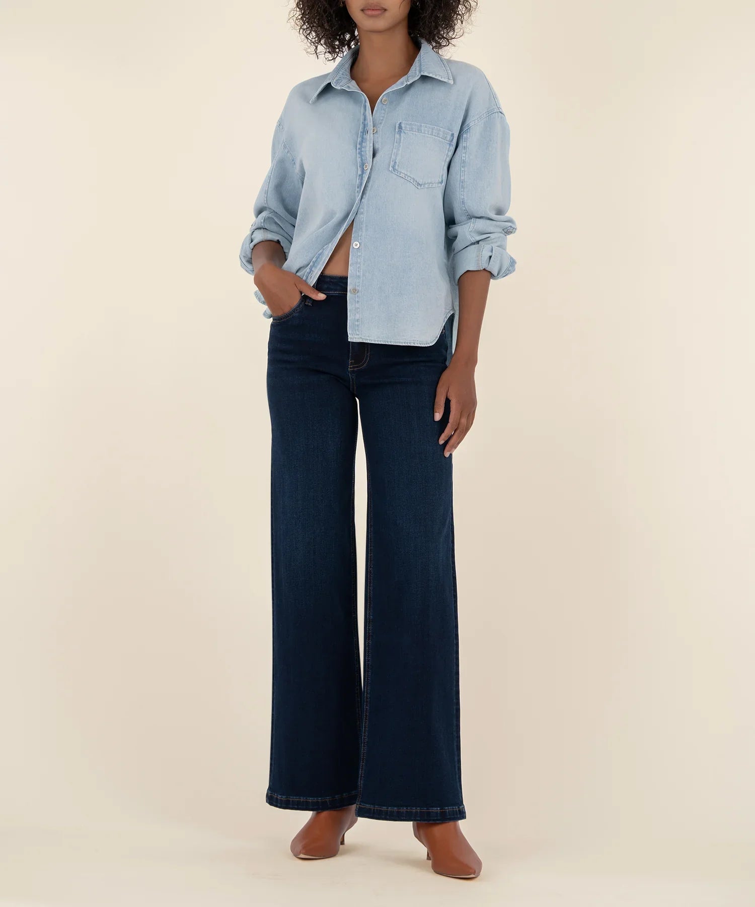 Jean High Rise Wide Leg - Mainstream Boutique