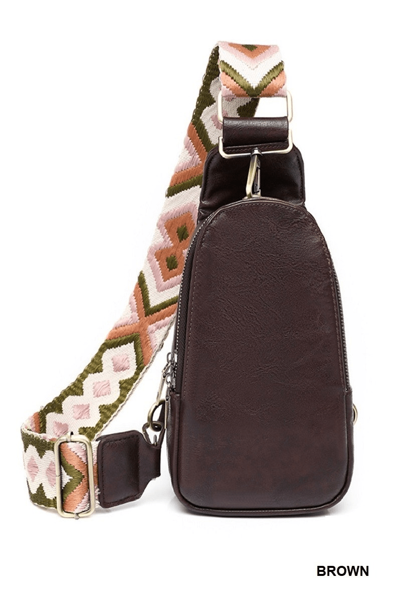 Vegan Leather Crossbody Bag - Mainstream Boutique
