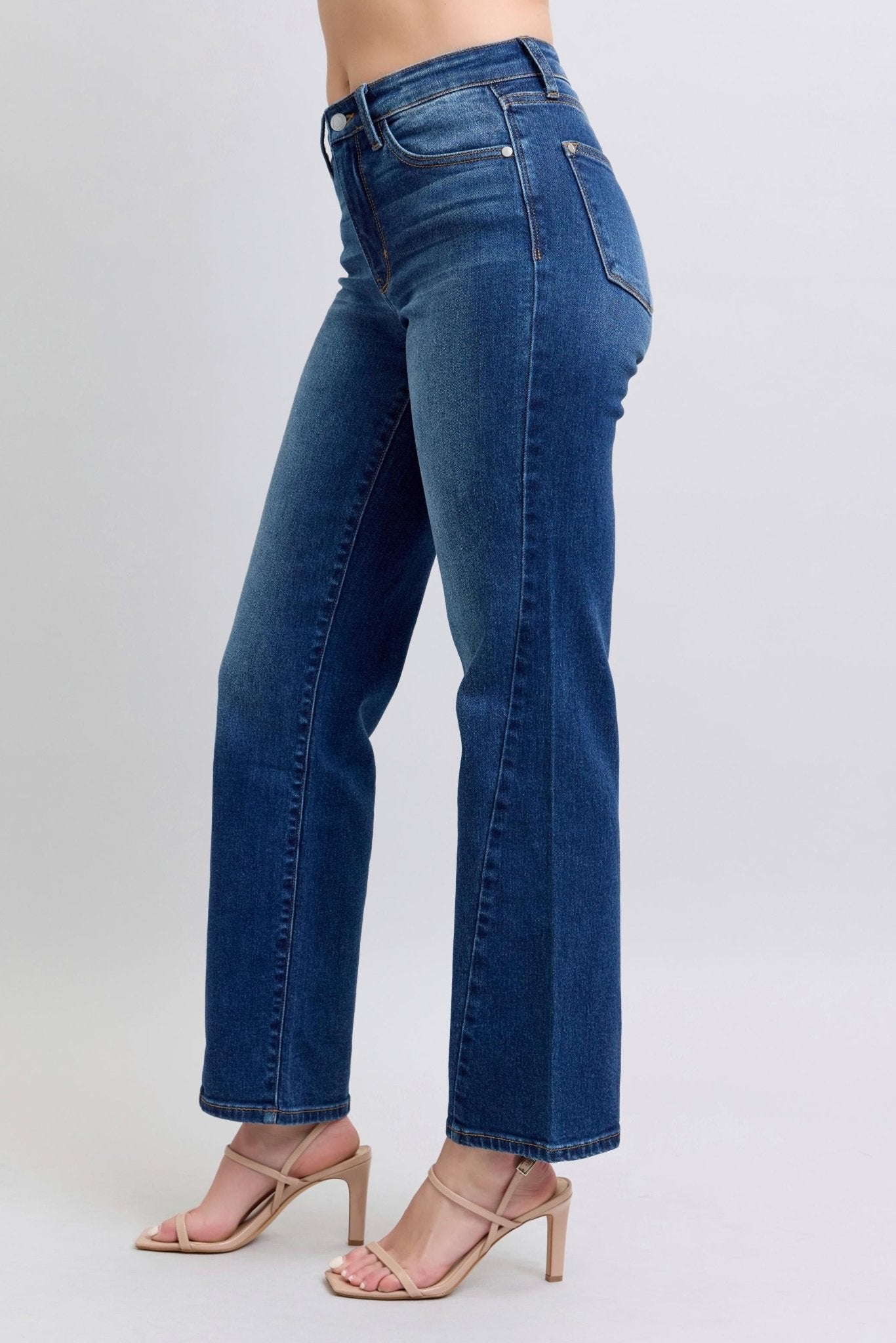 Straight Leg Jean With Side Detail - Mainstream Boutique