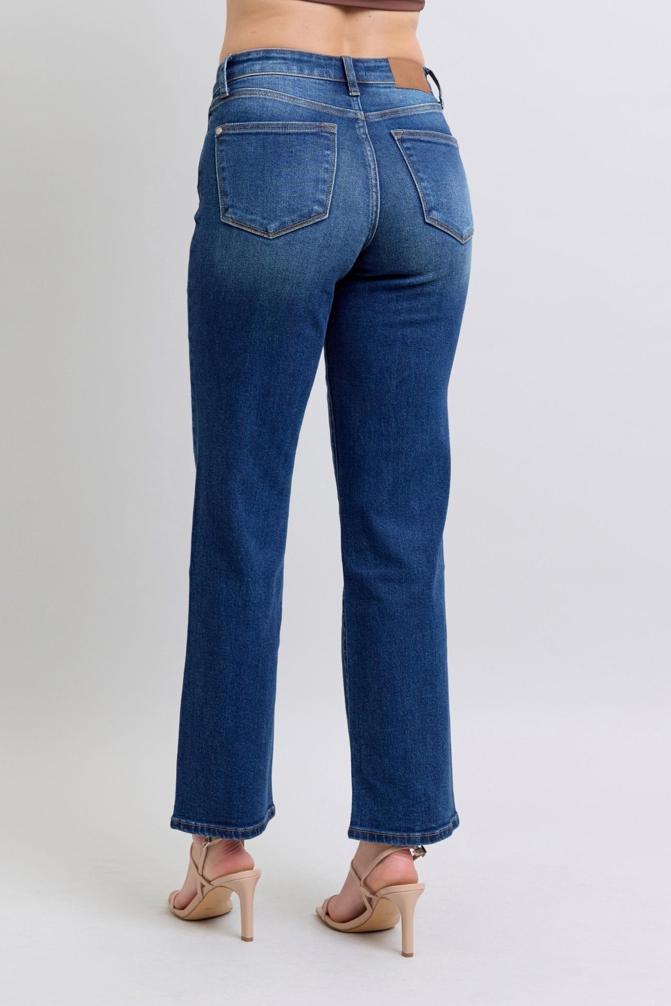 Straight Leg Jean With Side Detail - Mainstream Boutique