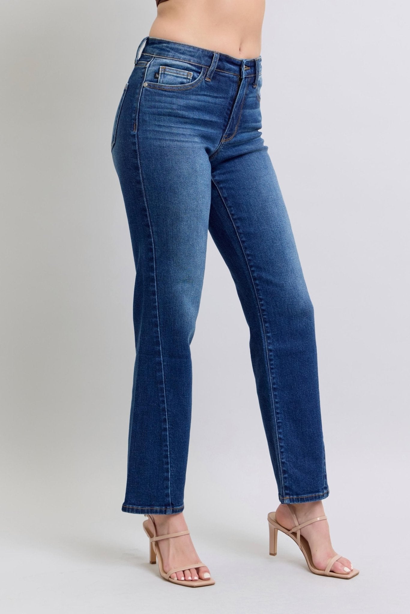 Straight Leg Jean With Side Detail - Mainstream Boutique