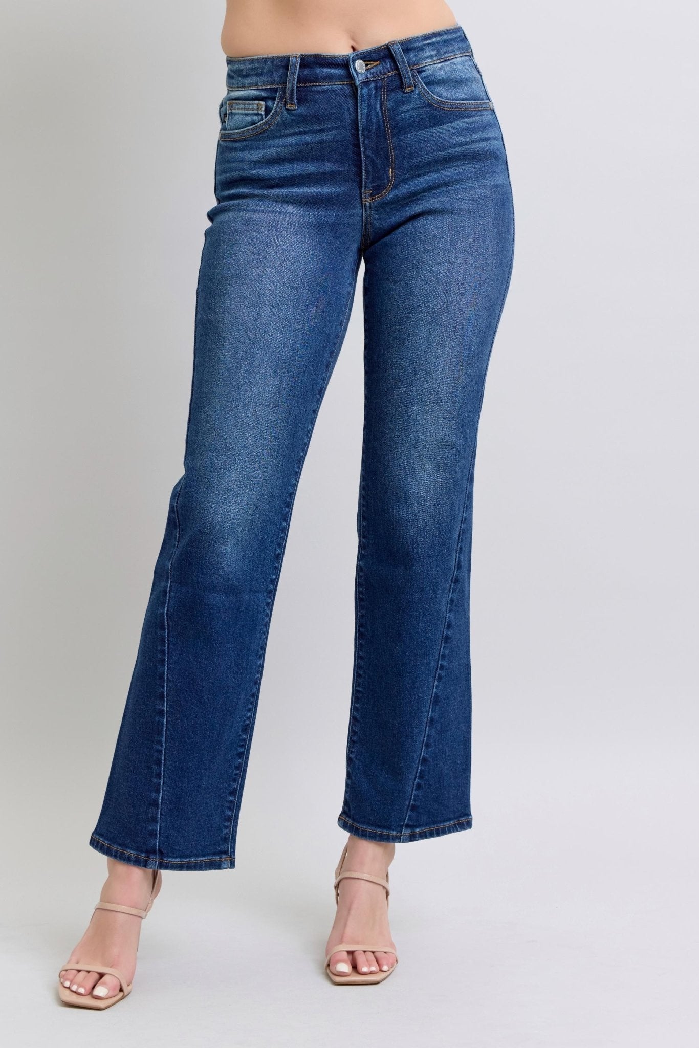 Straight Leg Jean With Side Detail - Mainstream Boutique