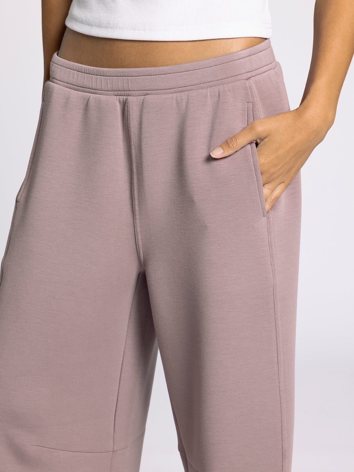 Scuba Wide Barrel Leg Sweatpant - Mainstream Boutique