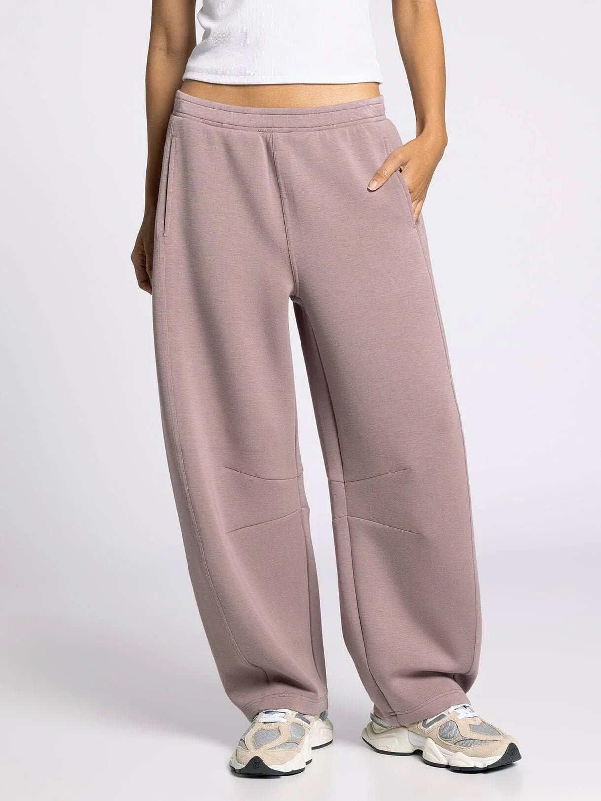 Scuba Wide Barrel Leg Sweatpant - Mainstream Boutique