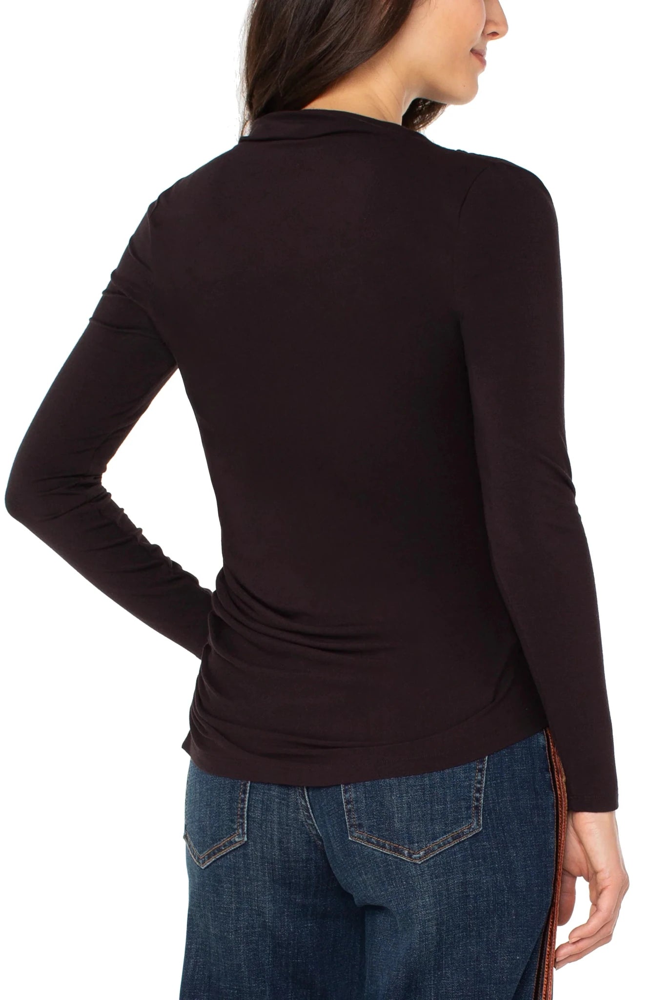 Liverpool Long Sleeve Mock Neck Turtleneck Top - Mainstream Boutique