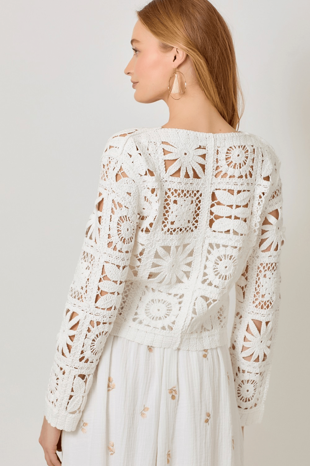 Crochet Button Up Cardigan - Mainstream Boutique
