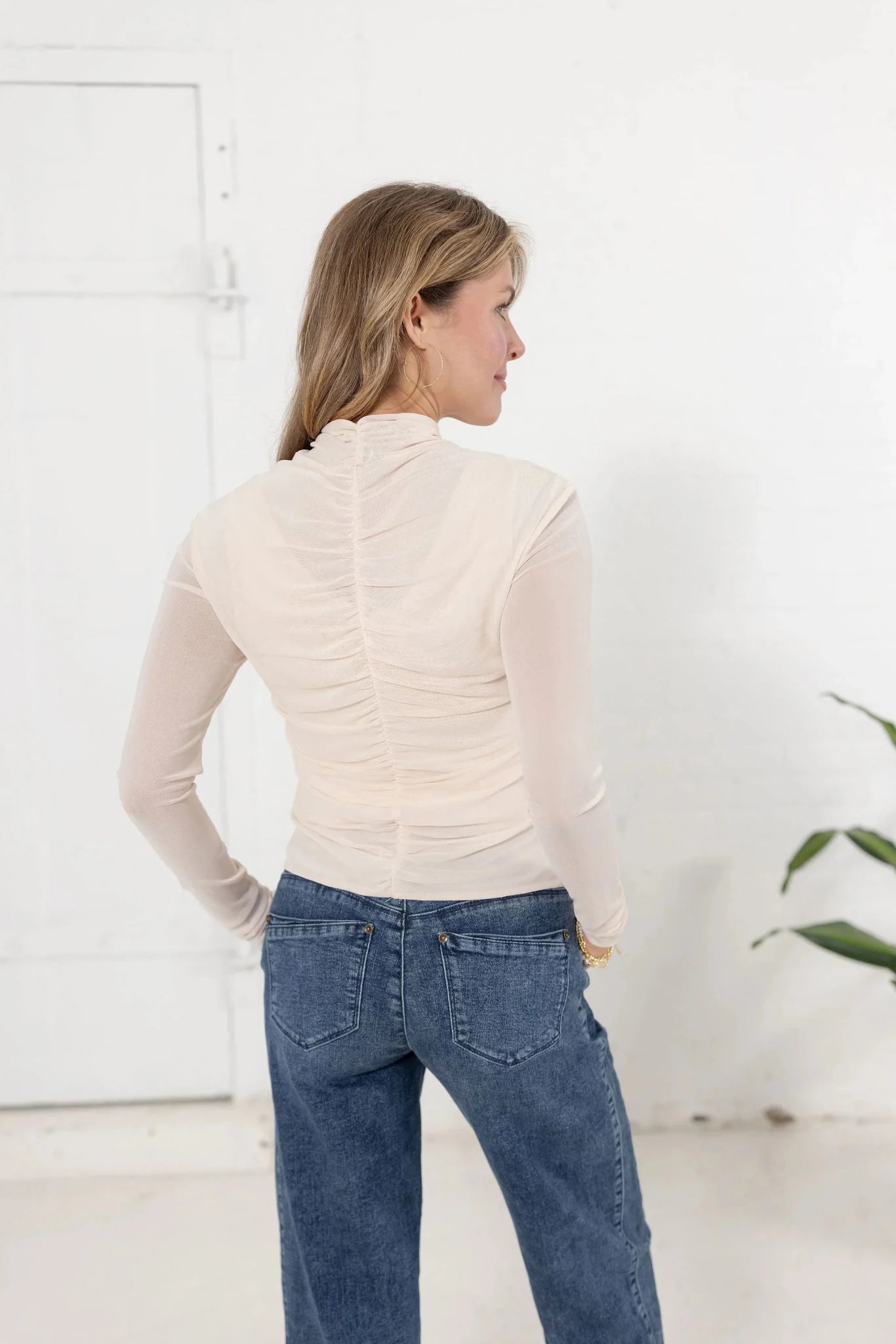 Mesh Long Sleeve Top - Mainstream Boutique