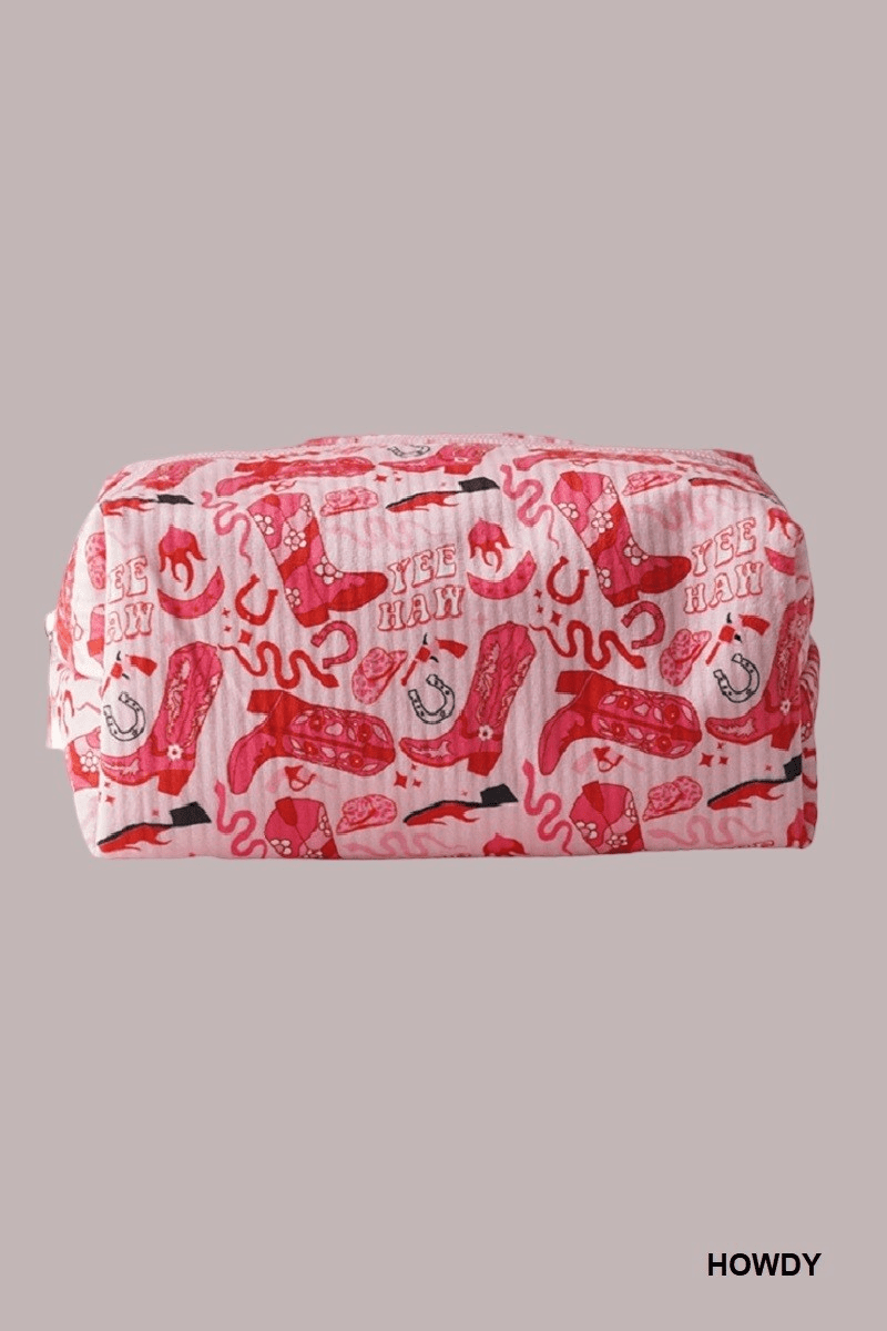 Trendy Pattern Design Makeup Pouch Bag - Mainstream Boutique