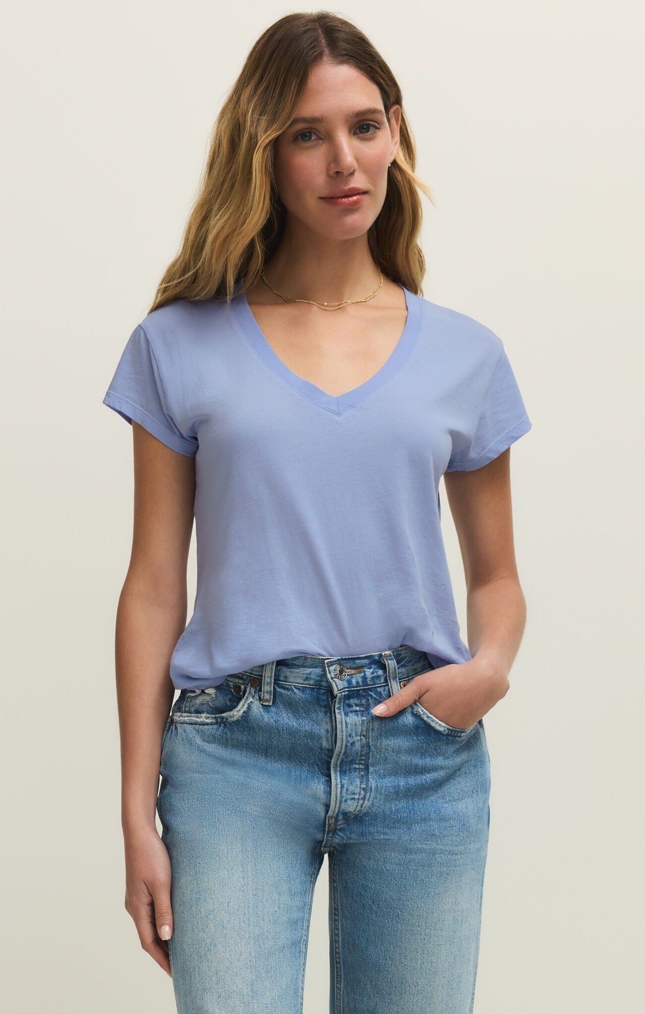 Modern V Neck Tee - Mainstream Boutique