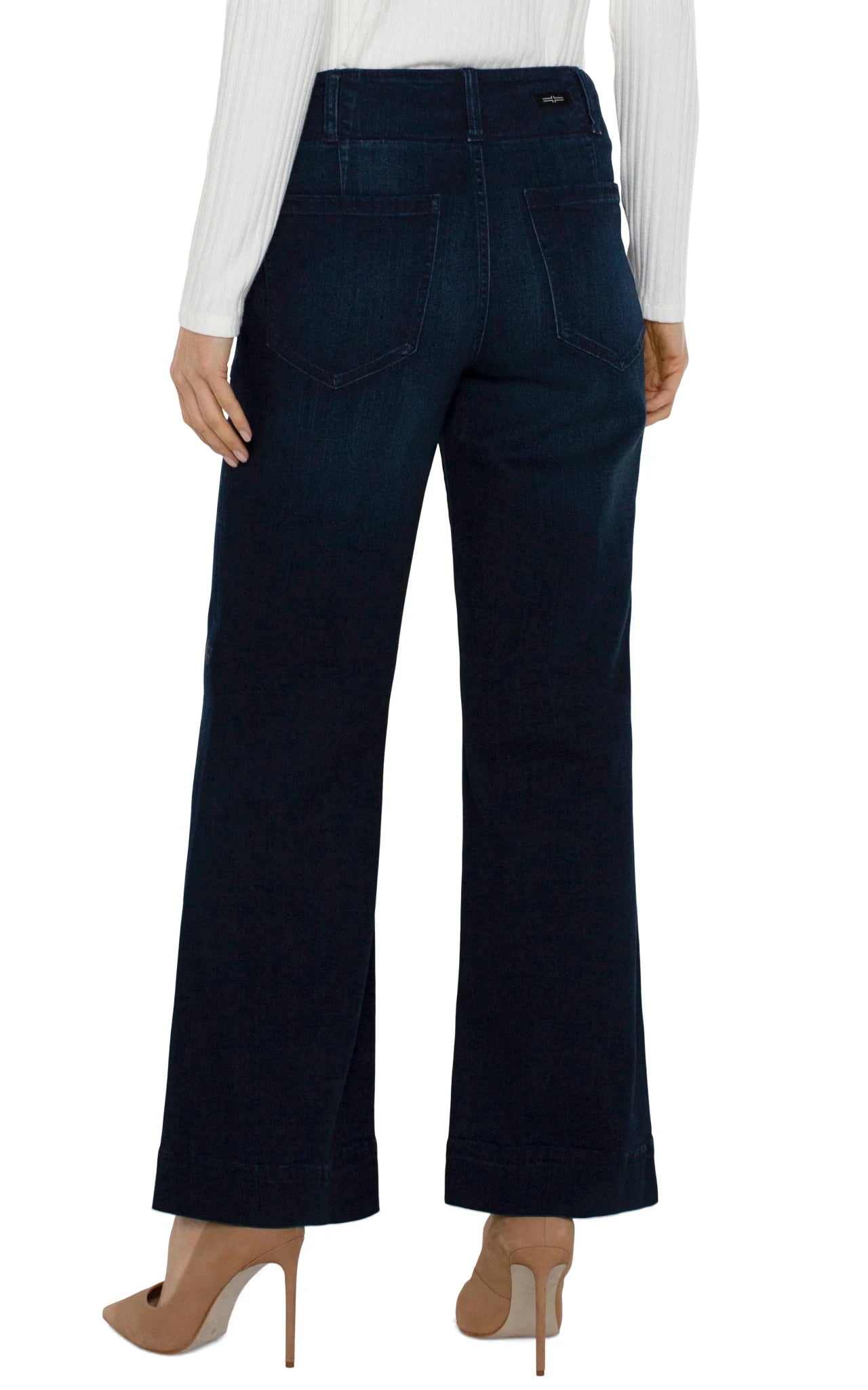 Liverpool Patch Pocket Wide Leg Jean - Mainstream Boutique