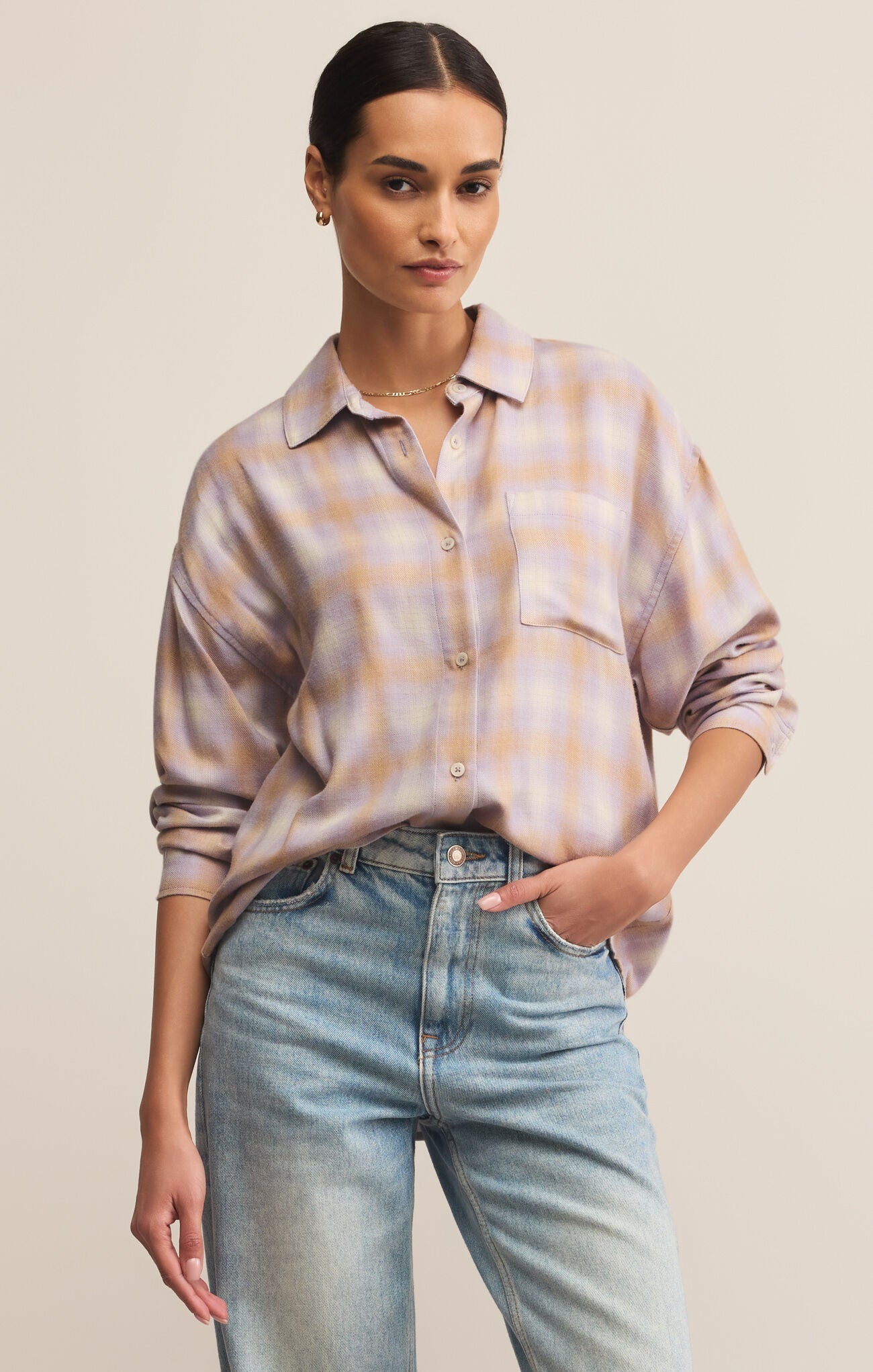 River Plaid Button Up - Mainstream Boutique