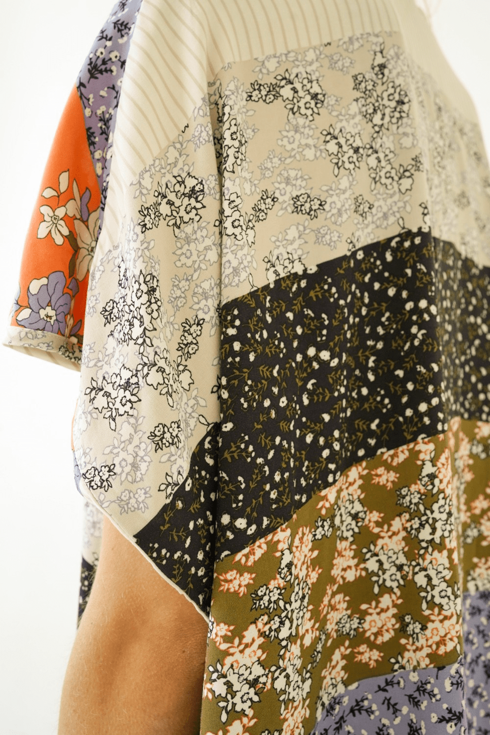 Mixed Print Flowy Cardigan - Mainstream Boutique