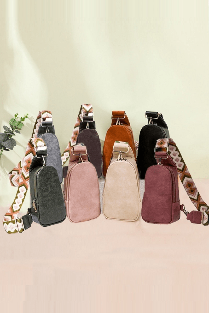 Vegan Leather Crossbody Bag - Mainstream Boutique