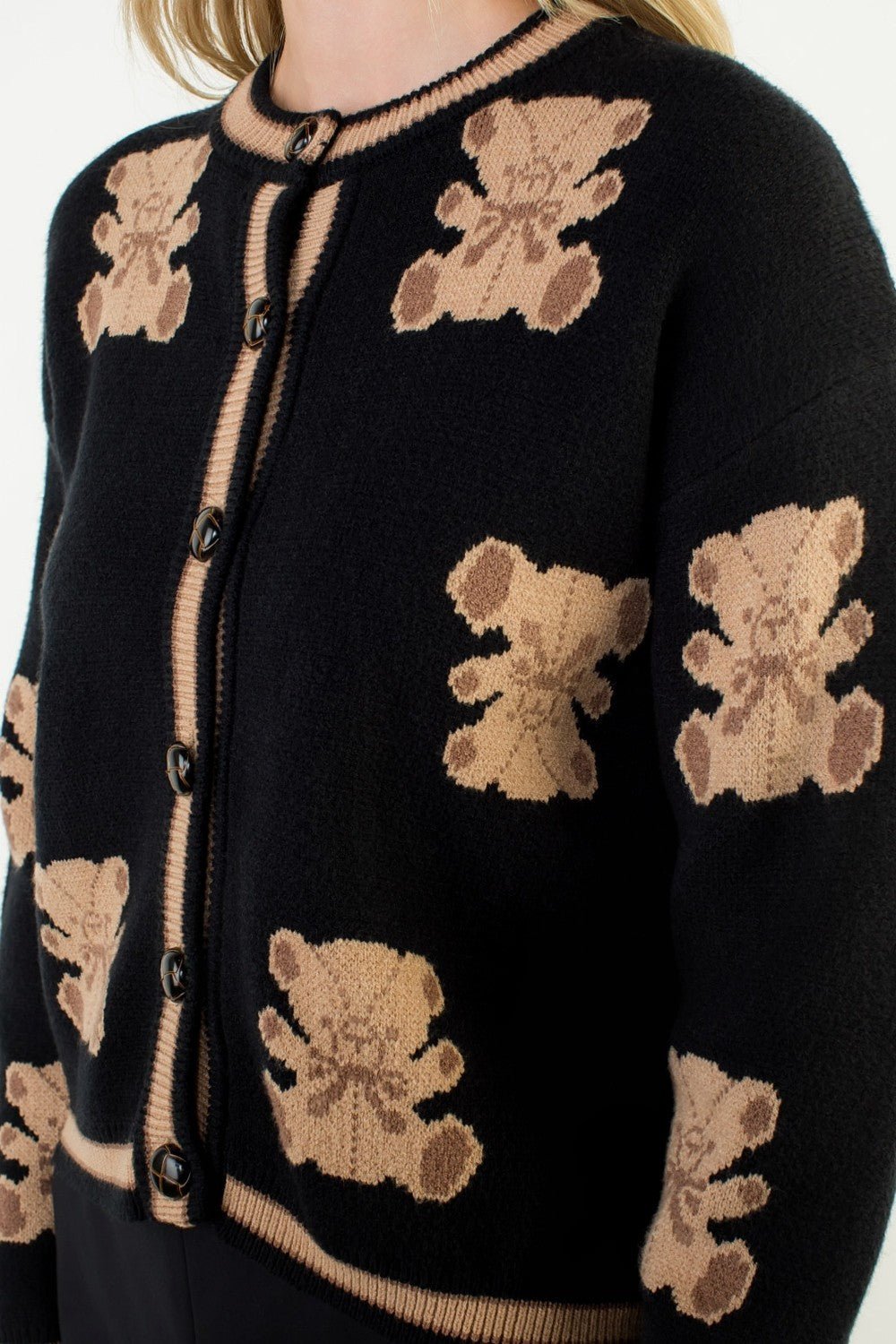 Teddy Bear Knit Cardigan - Mainstream Boutique