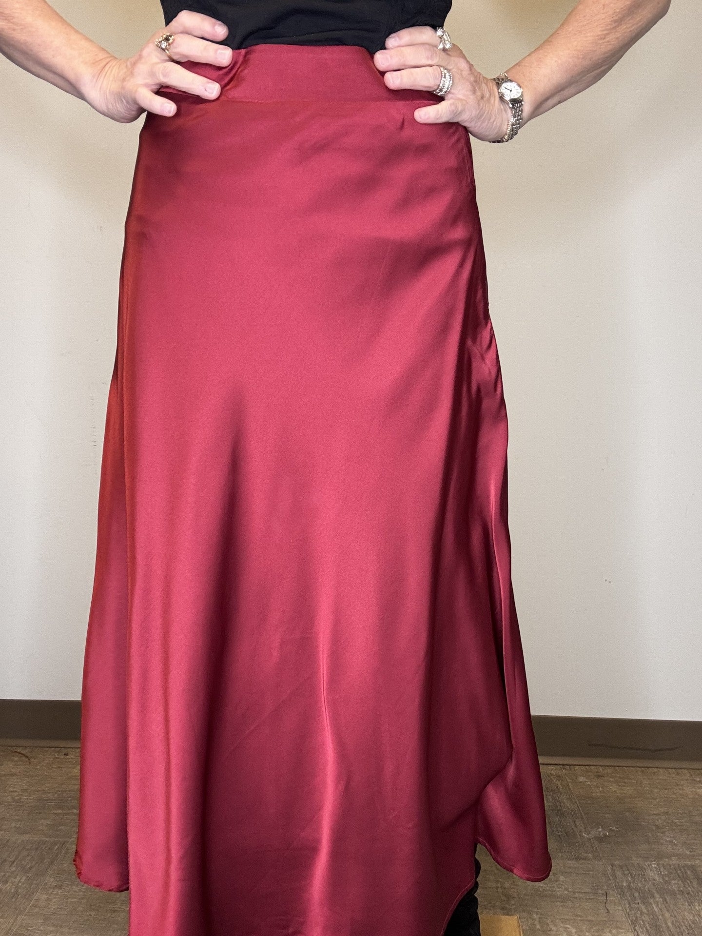 Satin Skirt - Mainstream Boutique