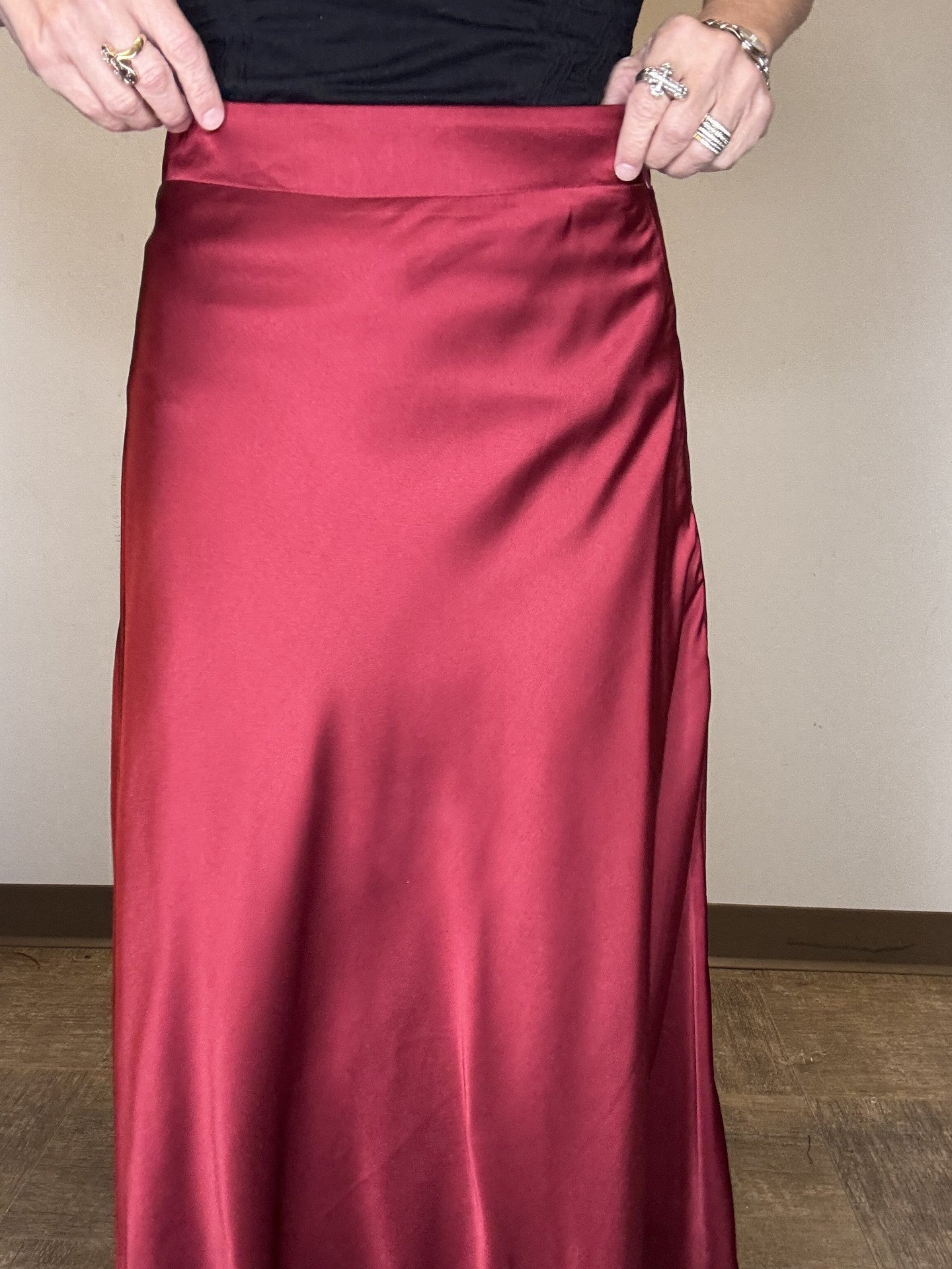 Satin Skirt - Mainstream Boutique