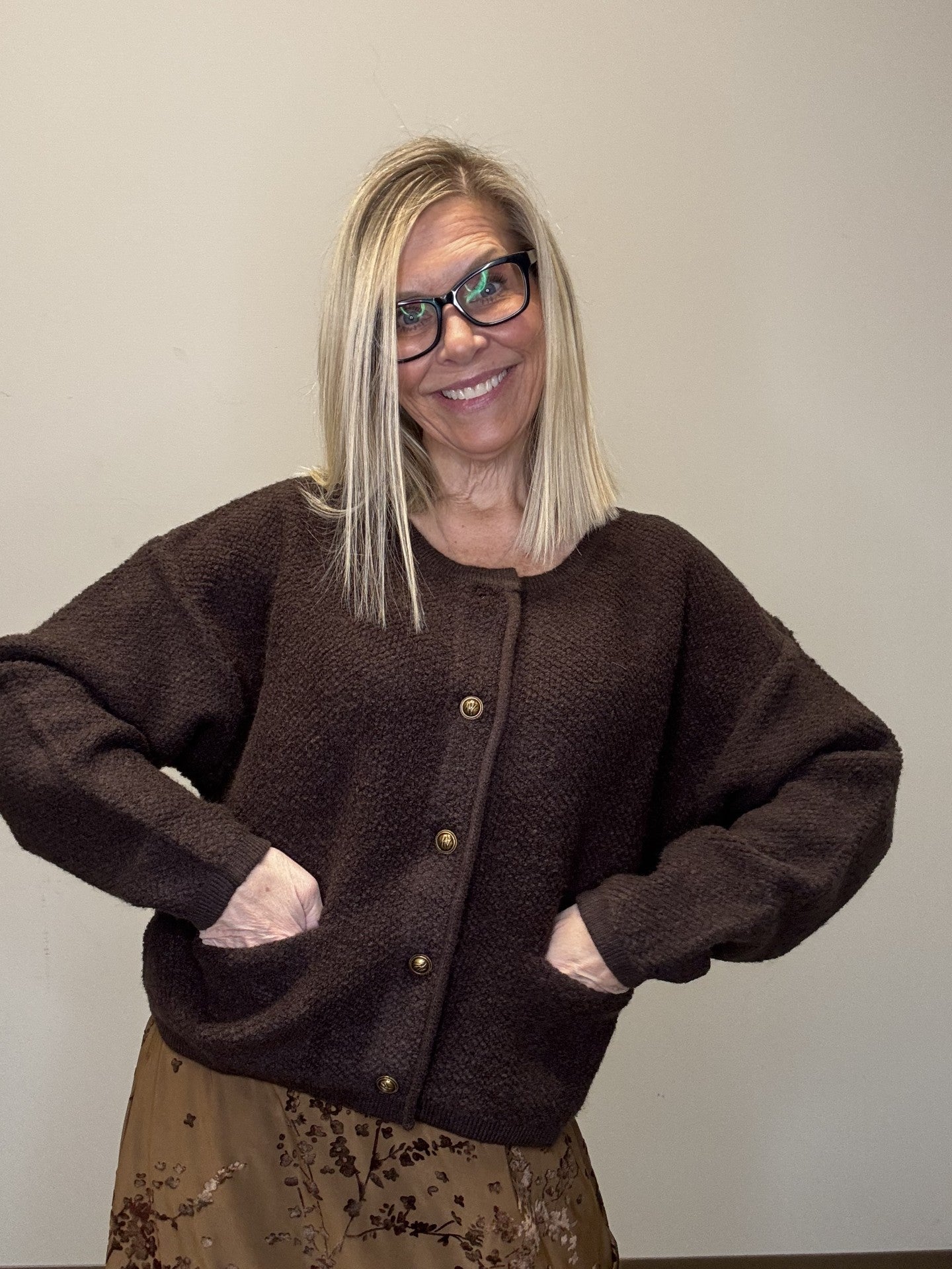 Botton Down Cardigan - Mainstream Boutique