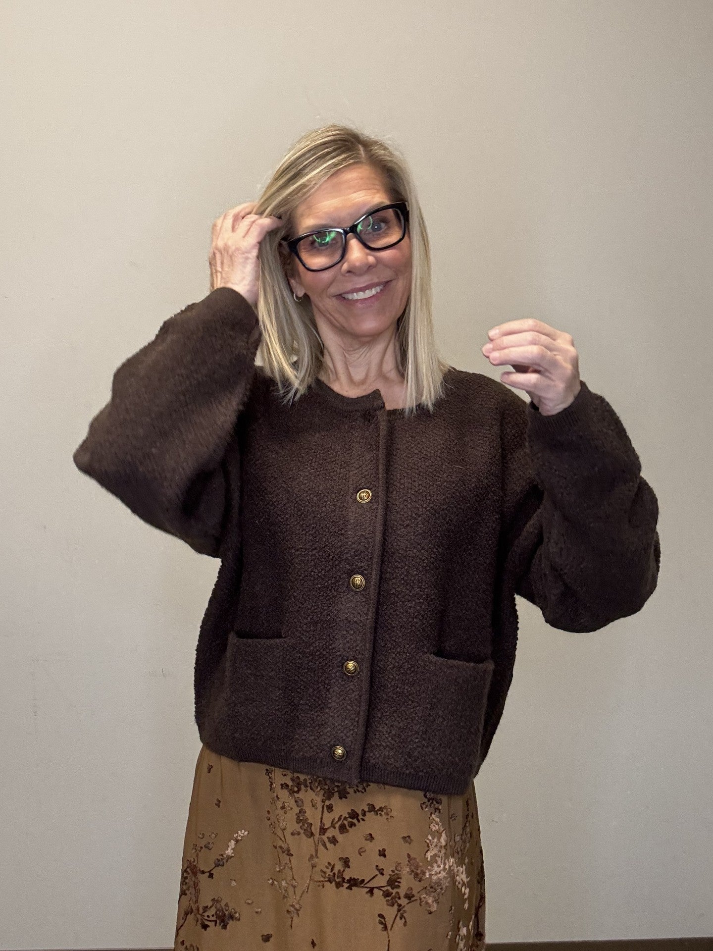 Botton Down Cardigan - Mainstream Boutique