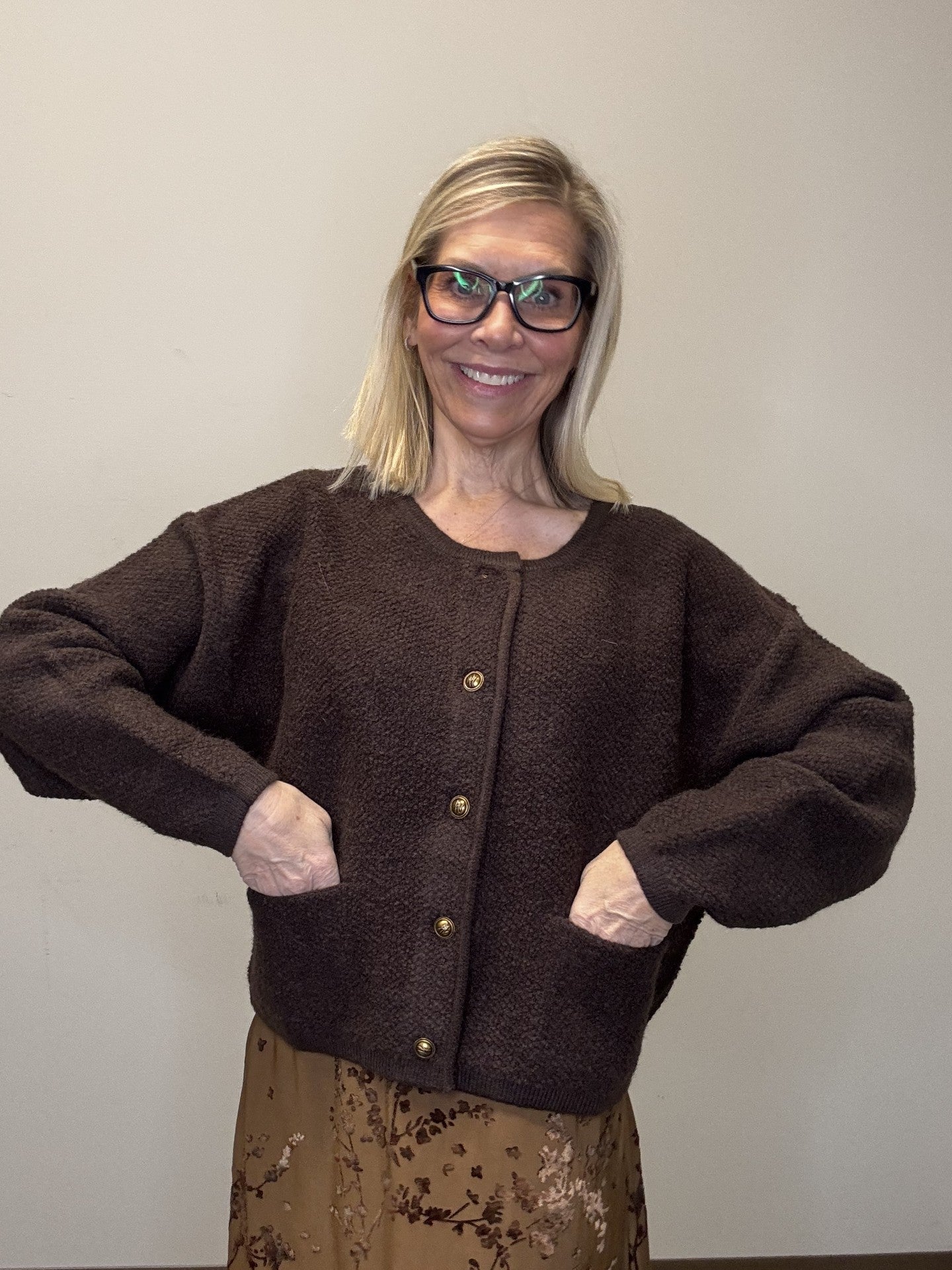 Botton Down Cardigan - Mainstream Boutique