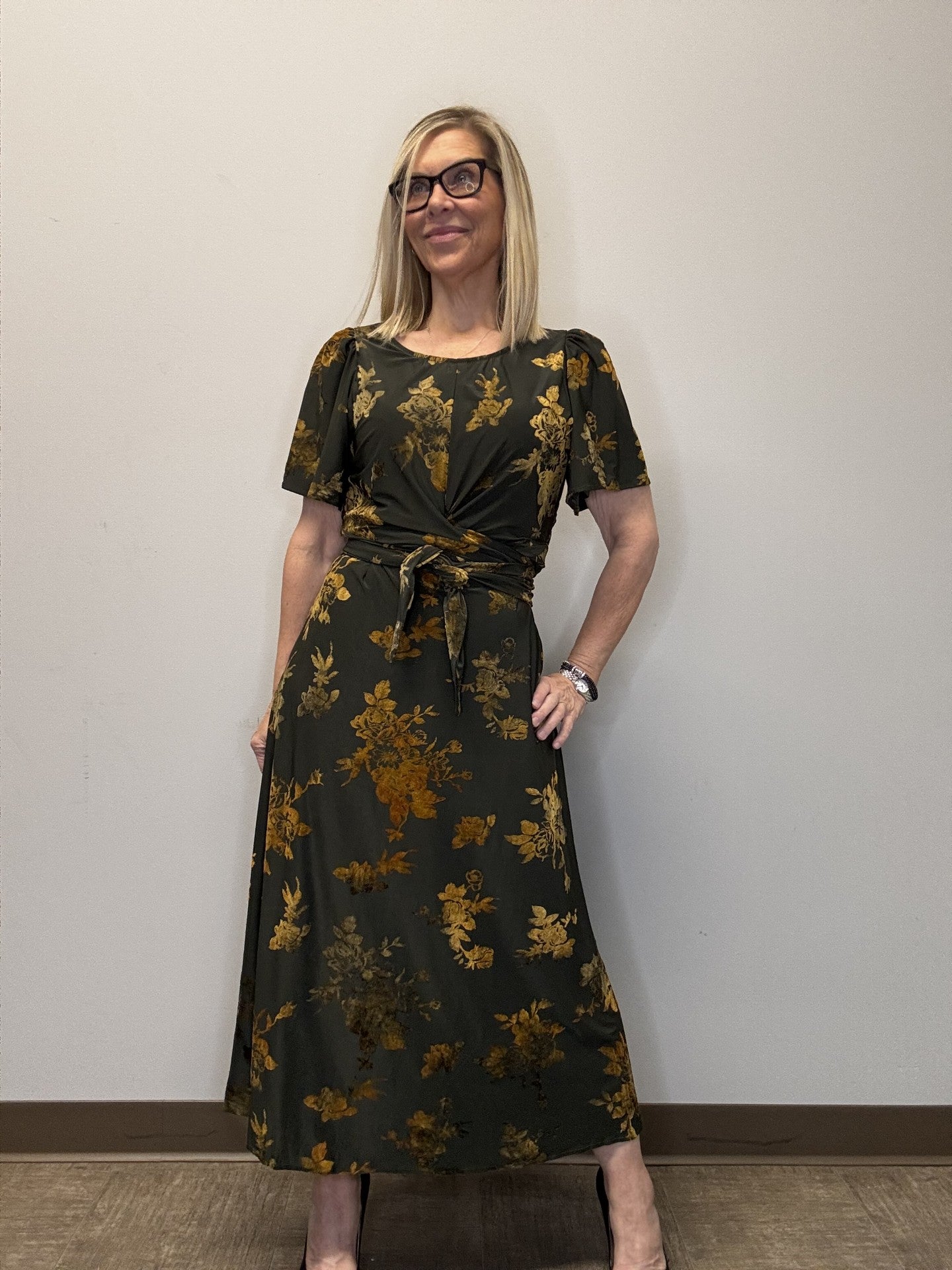 The Thayer In Golden Rose Dress - Mainstream Boutique
