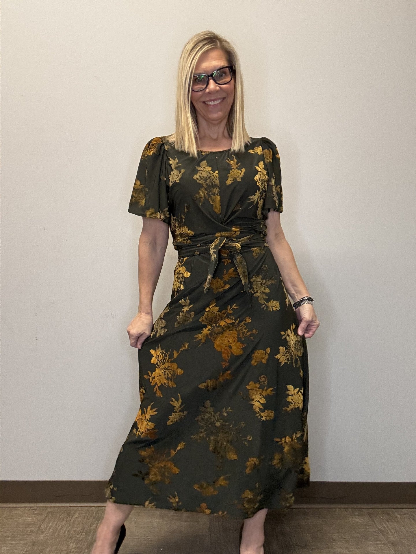 The Thayer In Golden Rose Dress - Mainstream Boutique