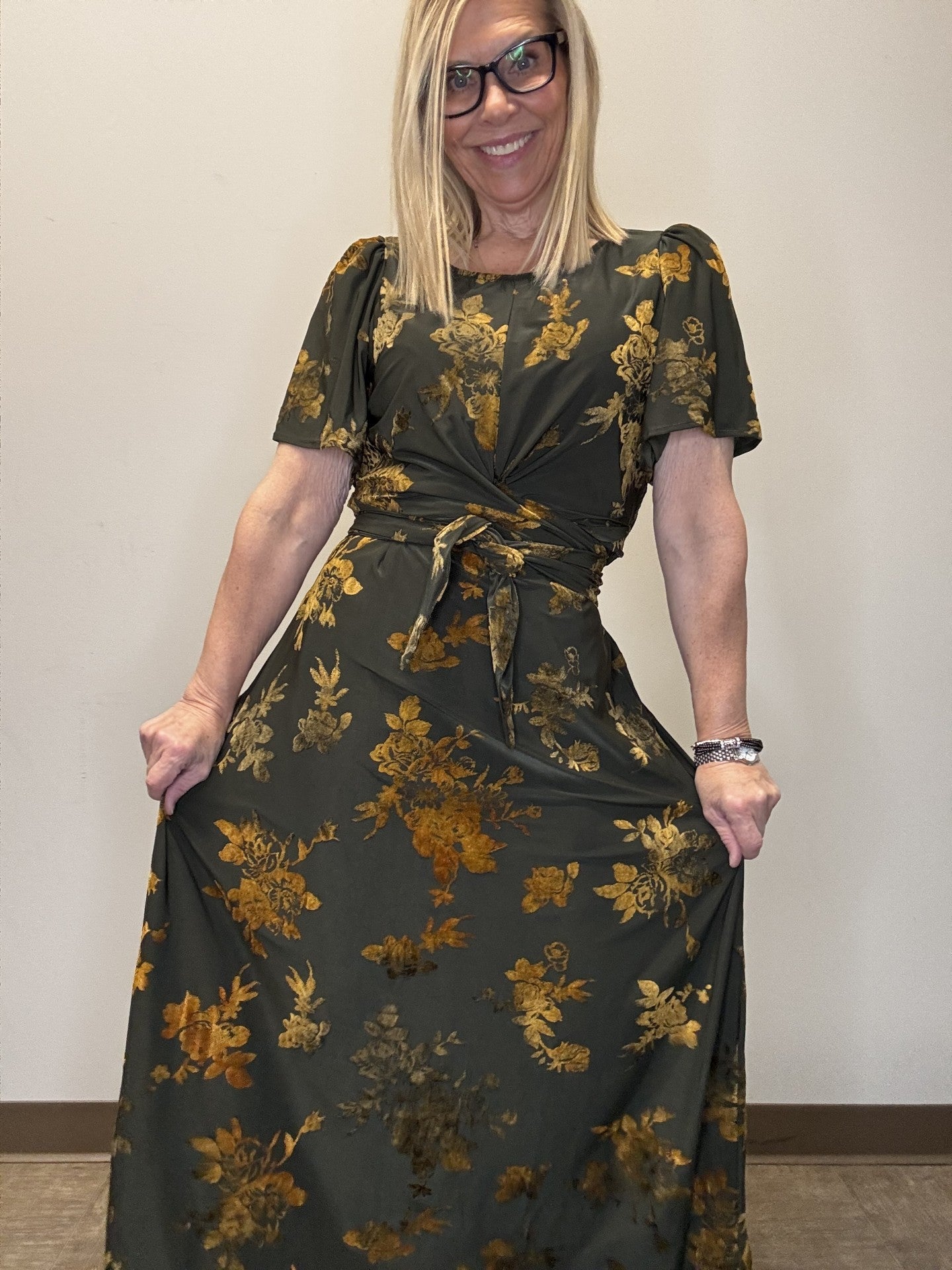 The Thayer In Golden Rose Dress - Mainstream Boutique