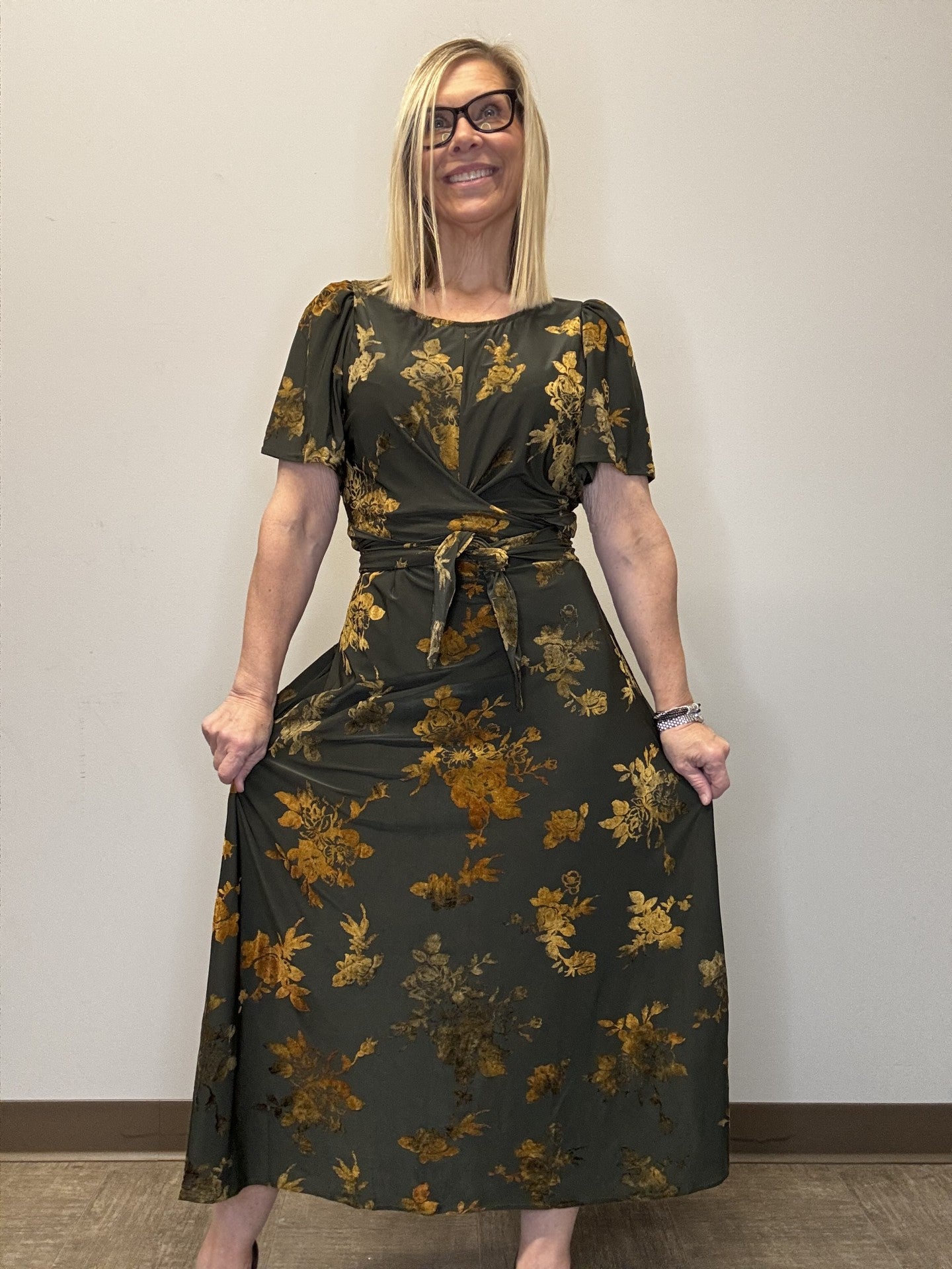 The Thayer In Golden Rose Dress - Mainstream Boutique