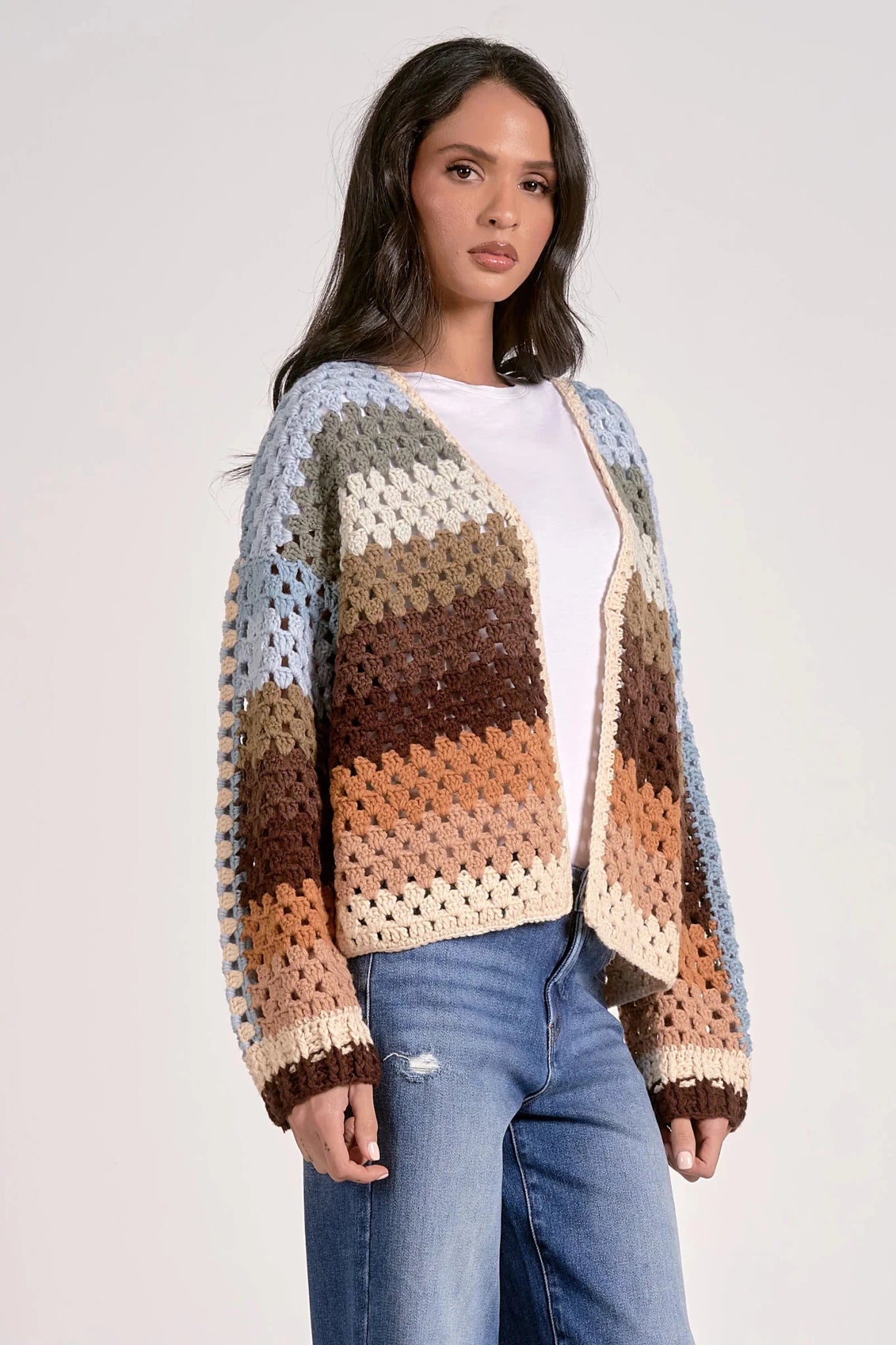 Cardigan Stripe Sweater - Mainstream Boutique