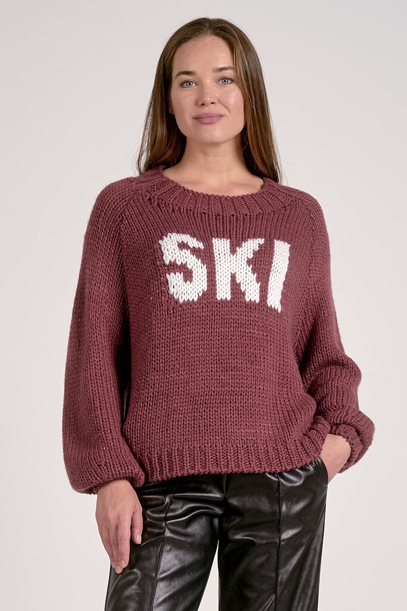 Chunky Knit "Ski" Oversized Sweater - Mainstream Boutique