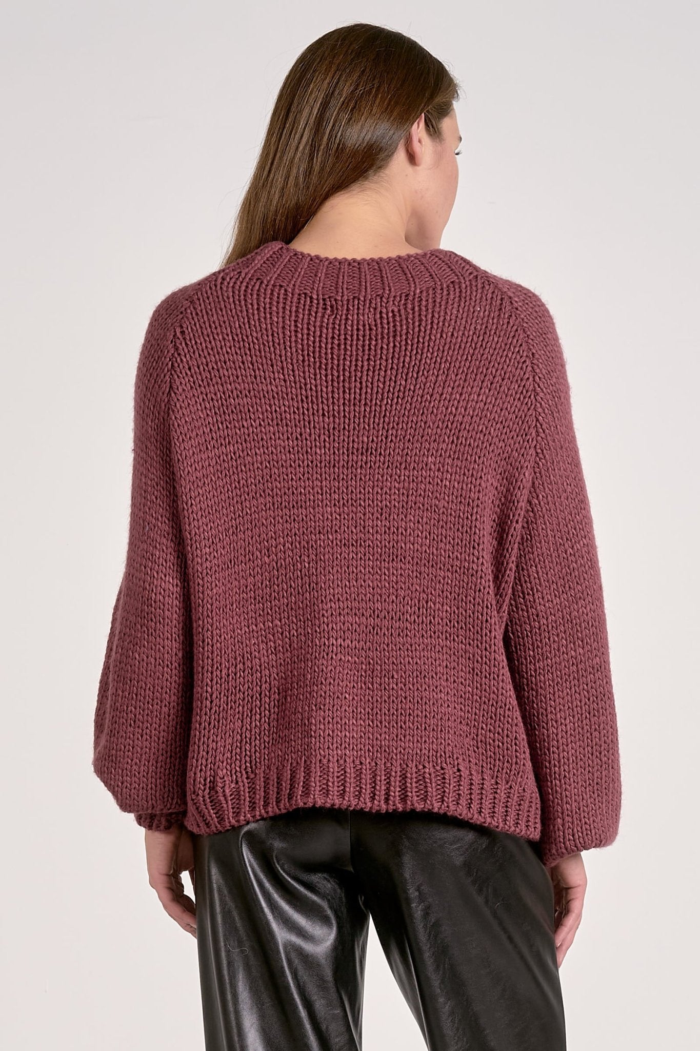 Chunky Knit "Ski" Oversized Sweater - Mainstream Boutique