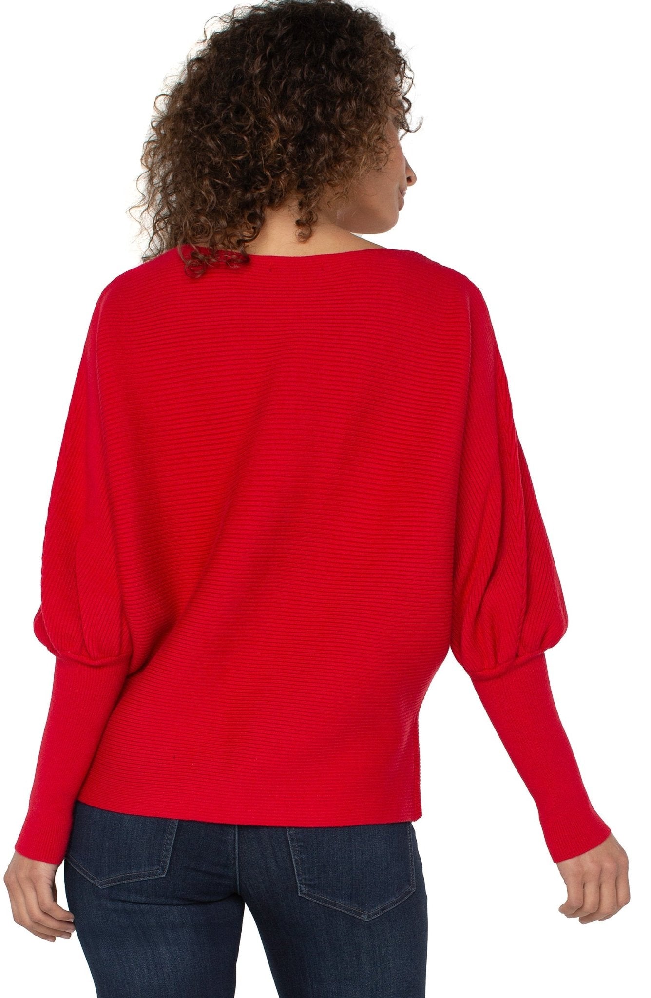 Liverpool Boat Neck Dolman Balloon Sleeve Sweater - Mainstream Boutique