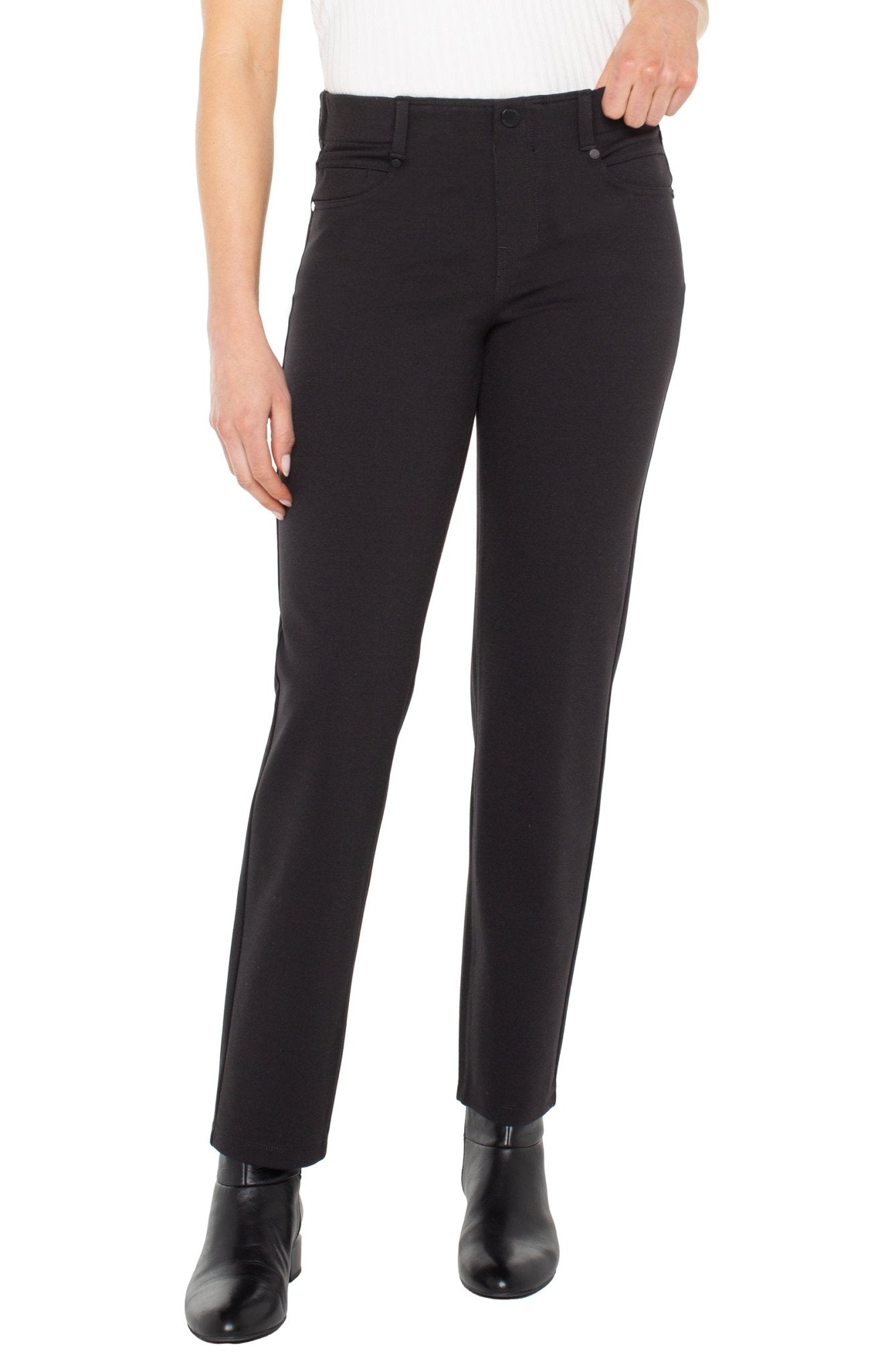 Liverpool Gia Glider Slim - Black 29" - Mainstream Boutique