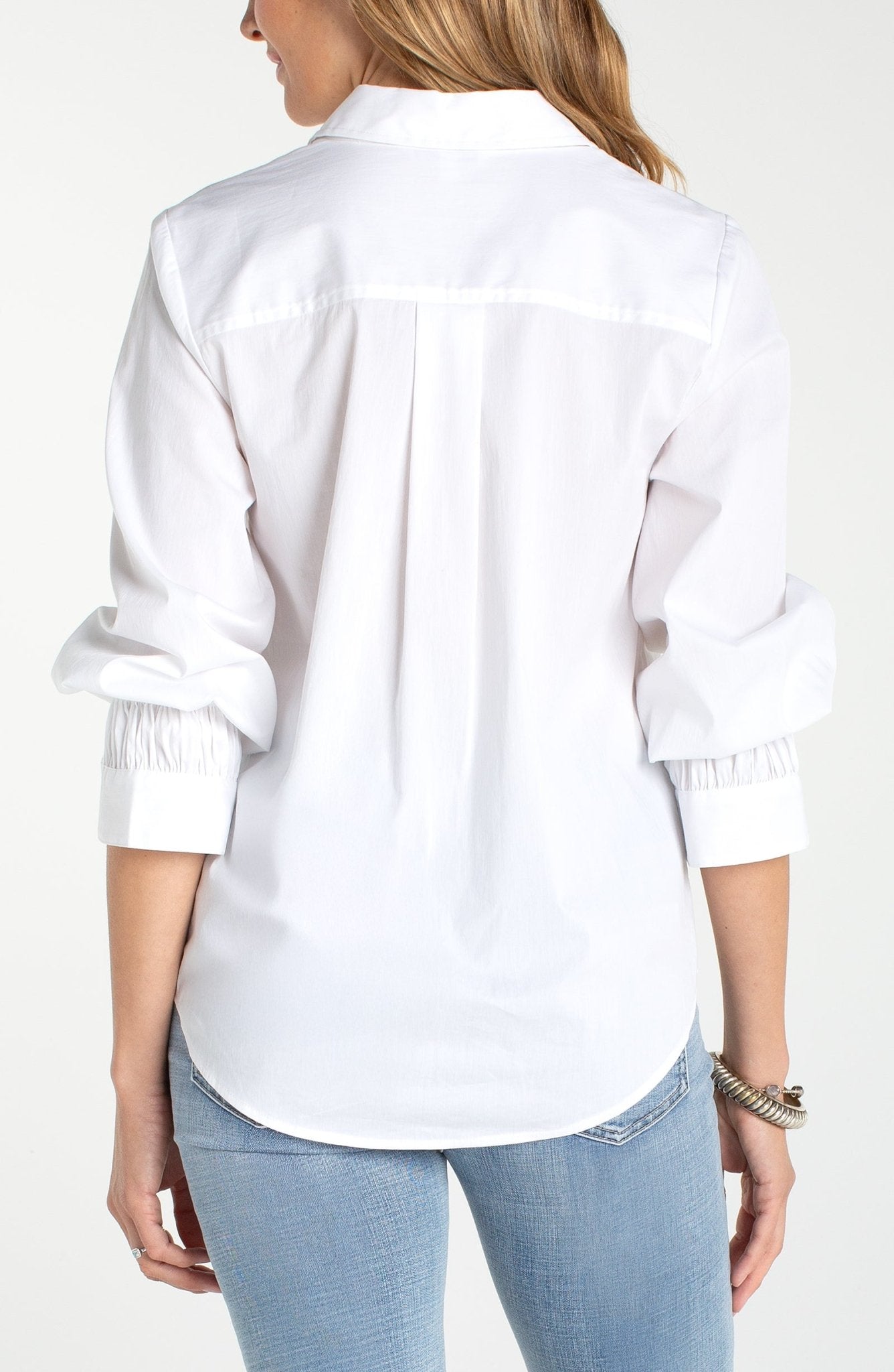 Liverpool Adjustable Sleeve Button Front Blouse - Mainstream Boutique