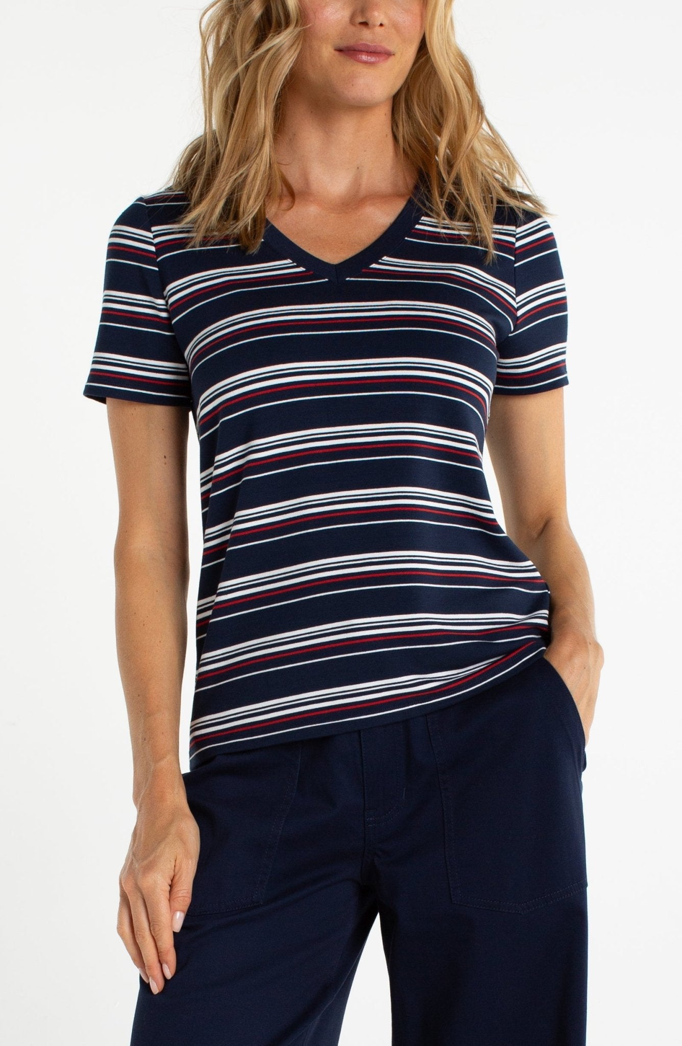 Liverpool Classic V Neck Short Sleeve Tee - Mainstream Boutique