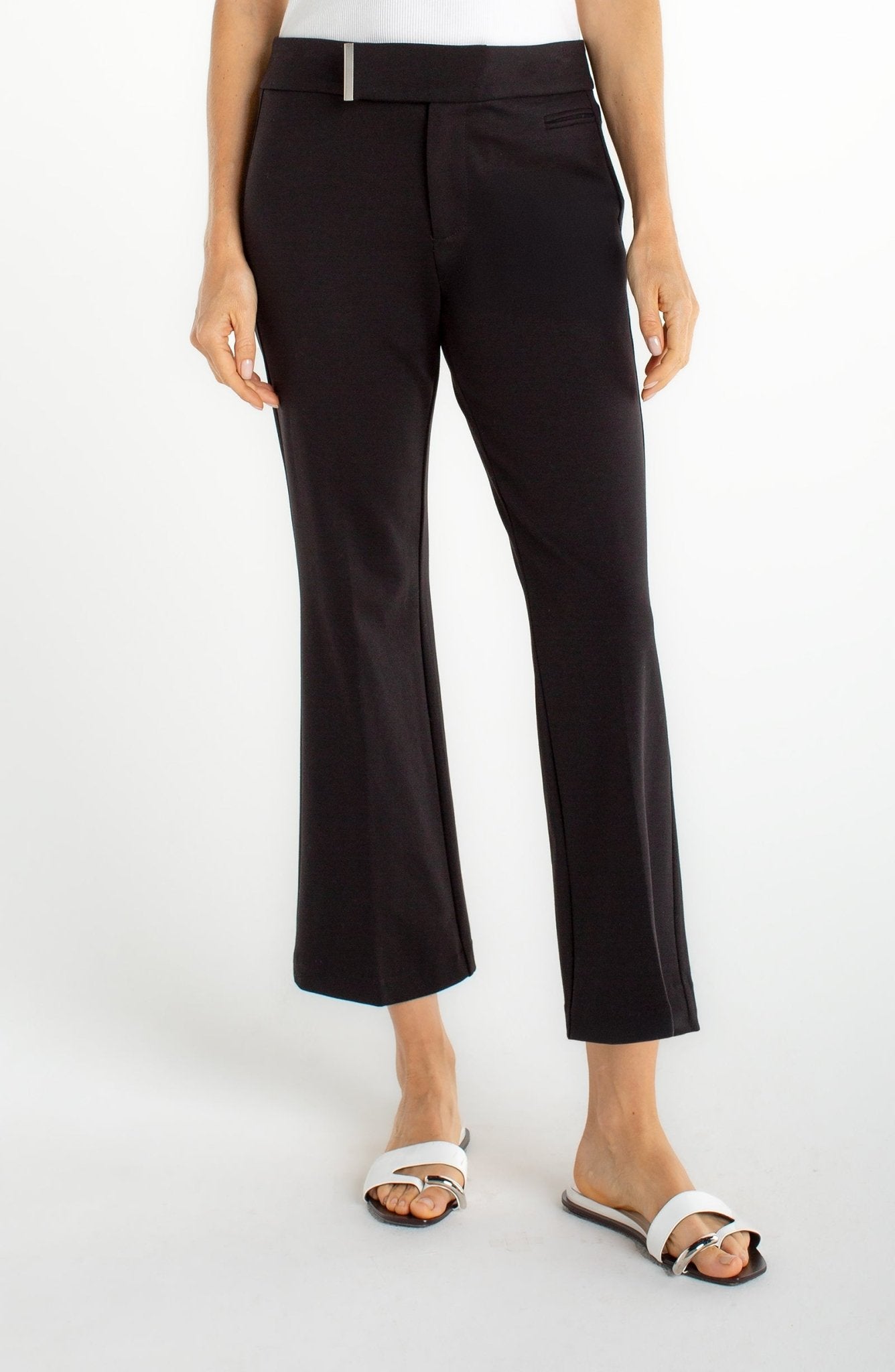 Liverpool Cropped Flare With Extended Tab - Mainstream Boutique