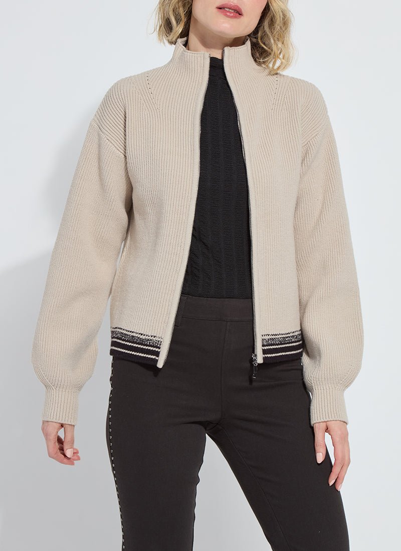 Blythe Zip Up Cozy Rib Sweater