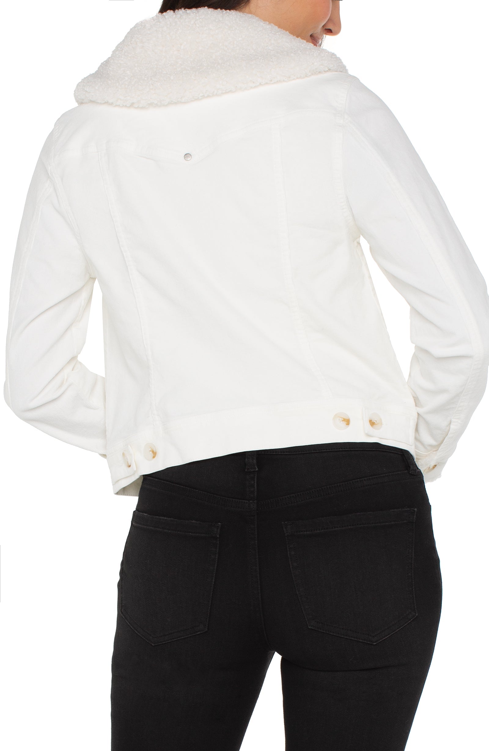 Corduroy Sherpa Collar Trucker Jacket