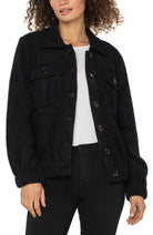 Collared Bomber Jacket with Pockets