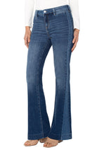 Hannah Flare Denim with Blocking Detail