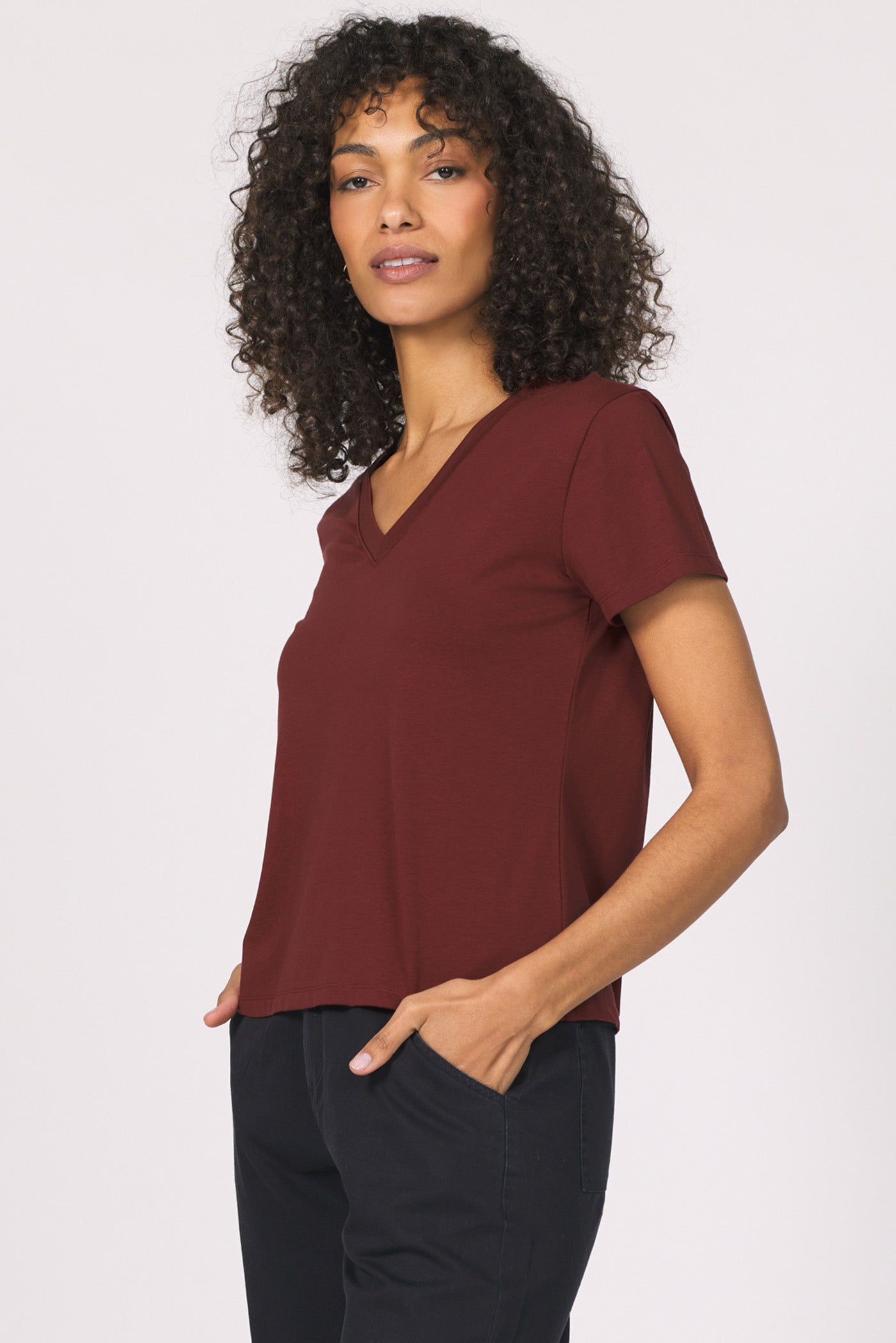 Another Love Amaya Top - Bordeaux - Mainstream Boutique