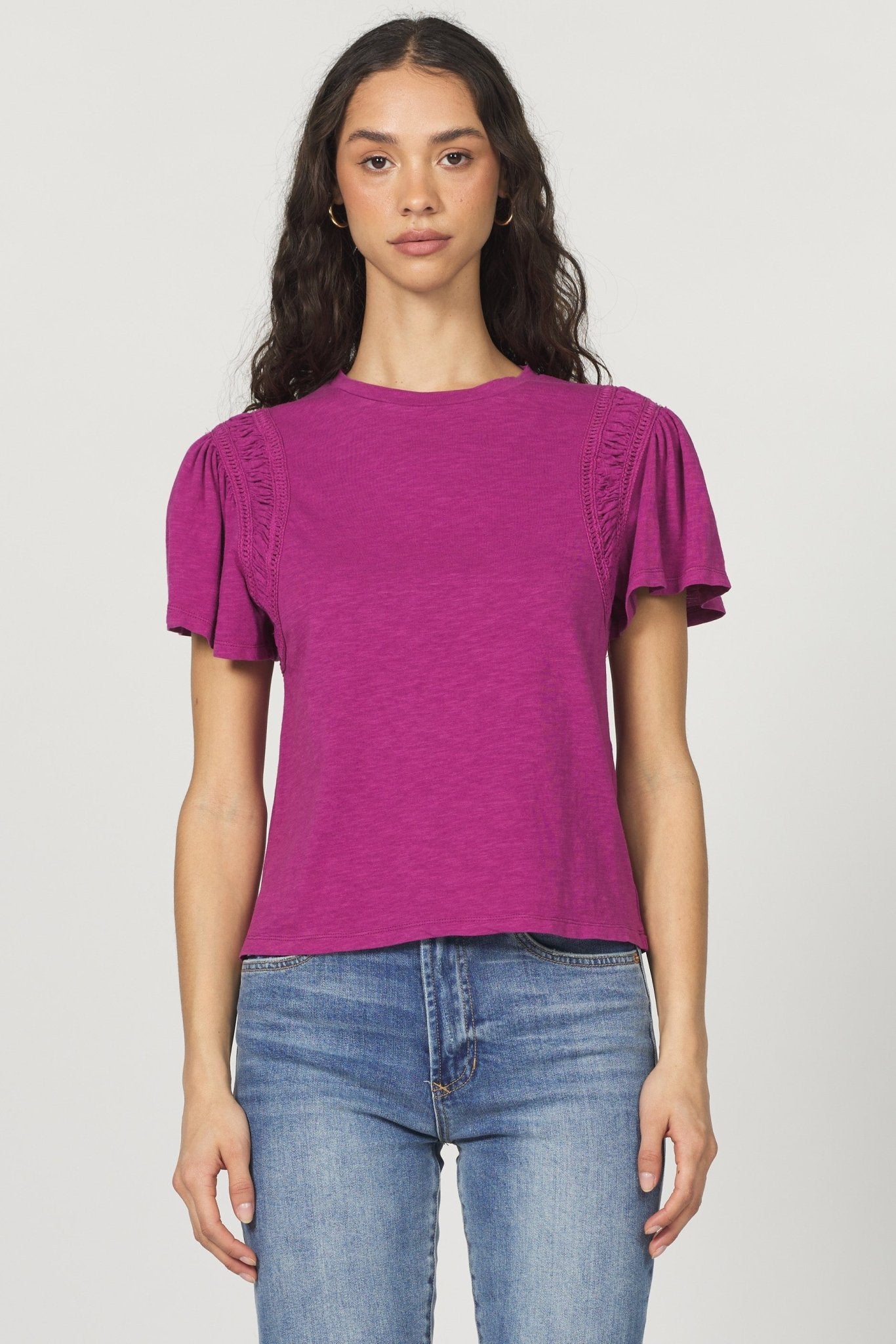 Another Love Francie Top - Radiant Orchid - Mainstream Boutique