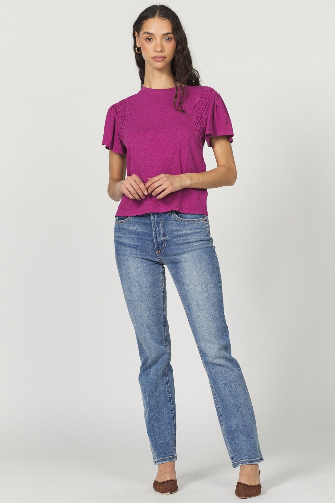 Another Love Francie Top - Radiant Orchid - Mainstream Boutique