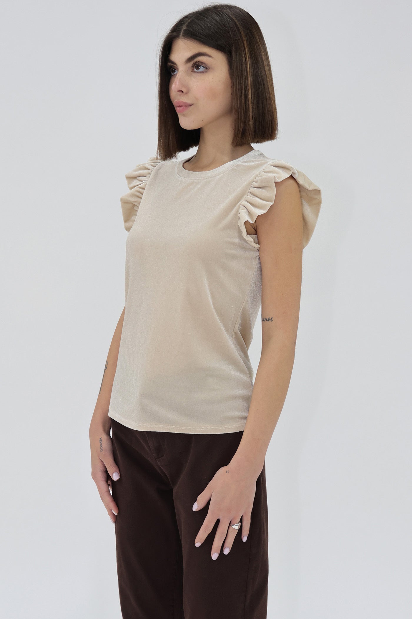 Another Love North Velvet Top - Pearl - Mainstream Boutique