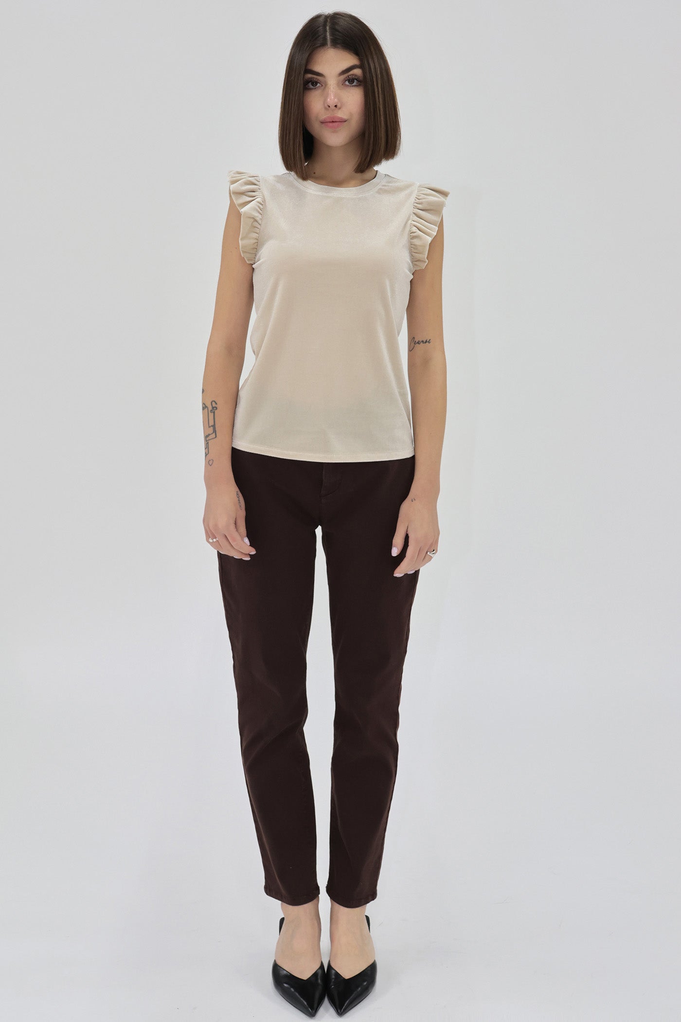 Another Love North Velvet Top - Pearl - Mainstream Boutique