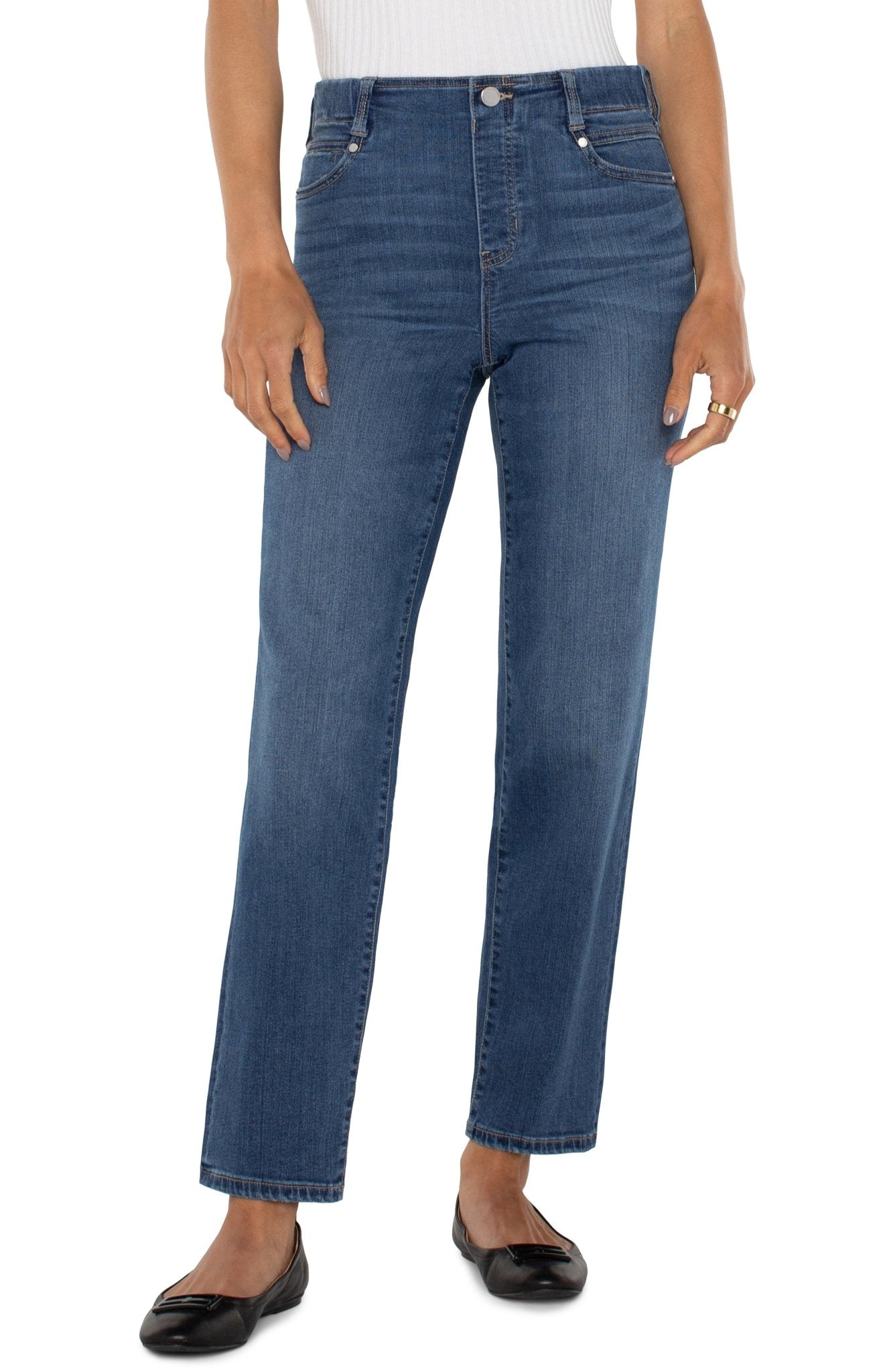 Liverpool Gia Glider Pull On Slim Straight Jean - Mainstream Boutique