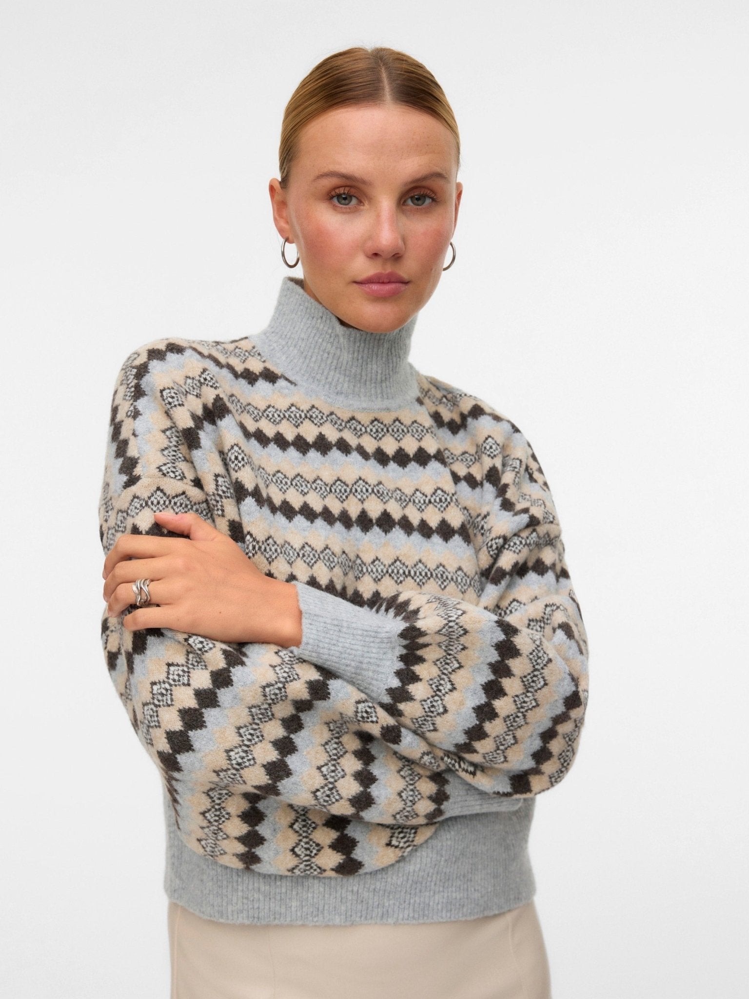 Vero Moda Gaiva LS Highneck Pullover - Mainstream Boutique